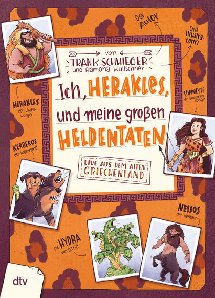 Buchcover von 'Ich, Herakles, und meine großen Heldentaten – Live aus dem alten Griechenland' - Gebundene Ausgabe von Frank Schwieger