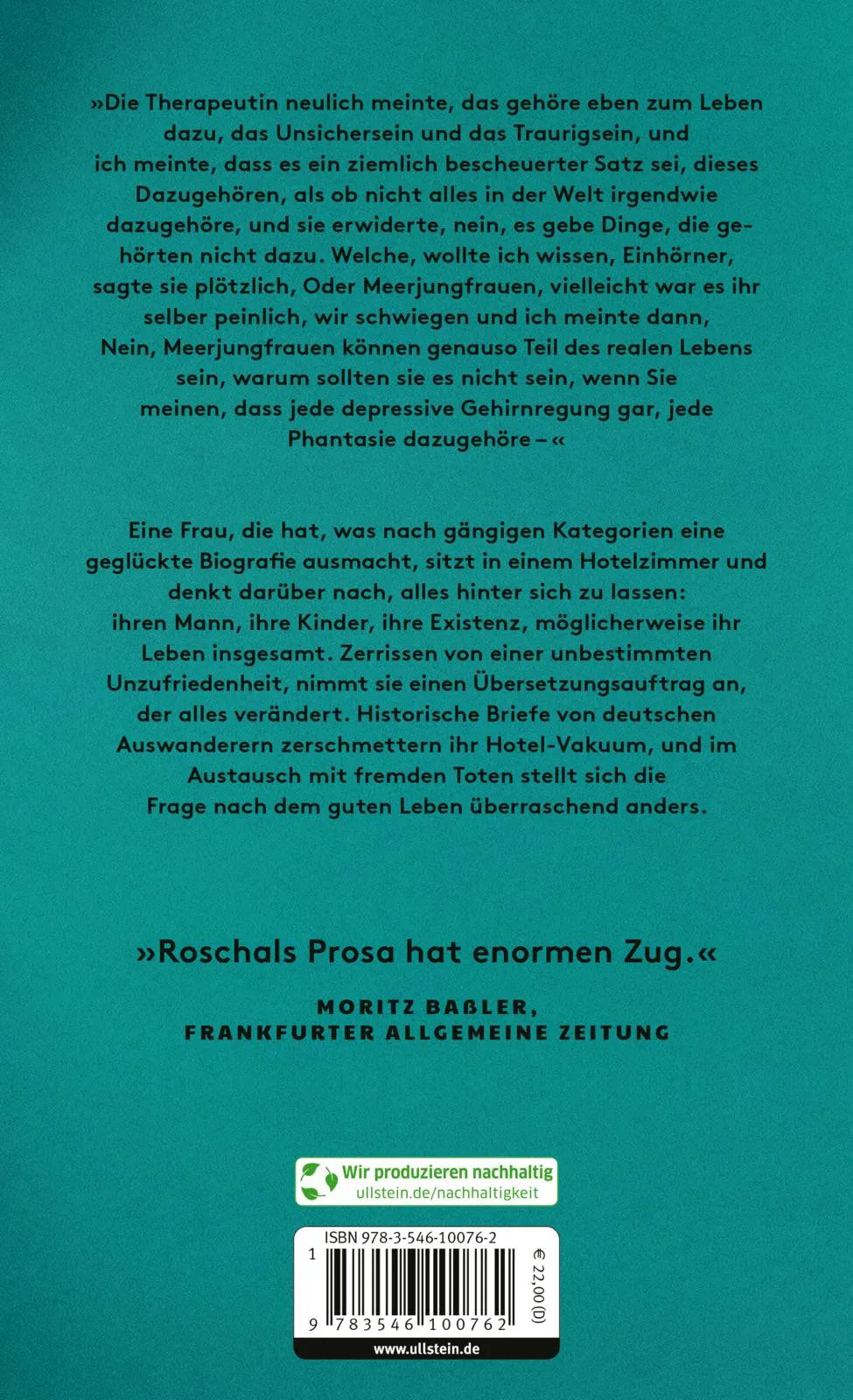 Buchrückseite von 'Ich möchte Wein trinken und auf das Ende der Welt warten' mit Klappentext - Gebundene Ausgabe