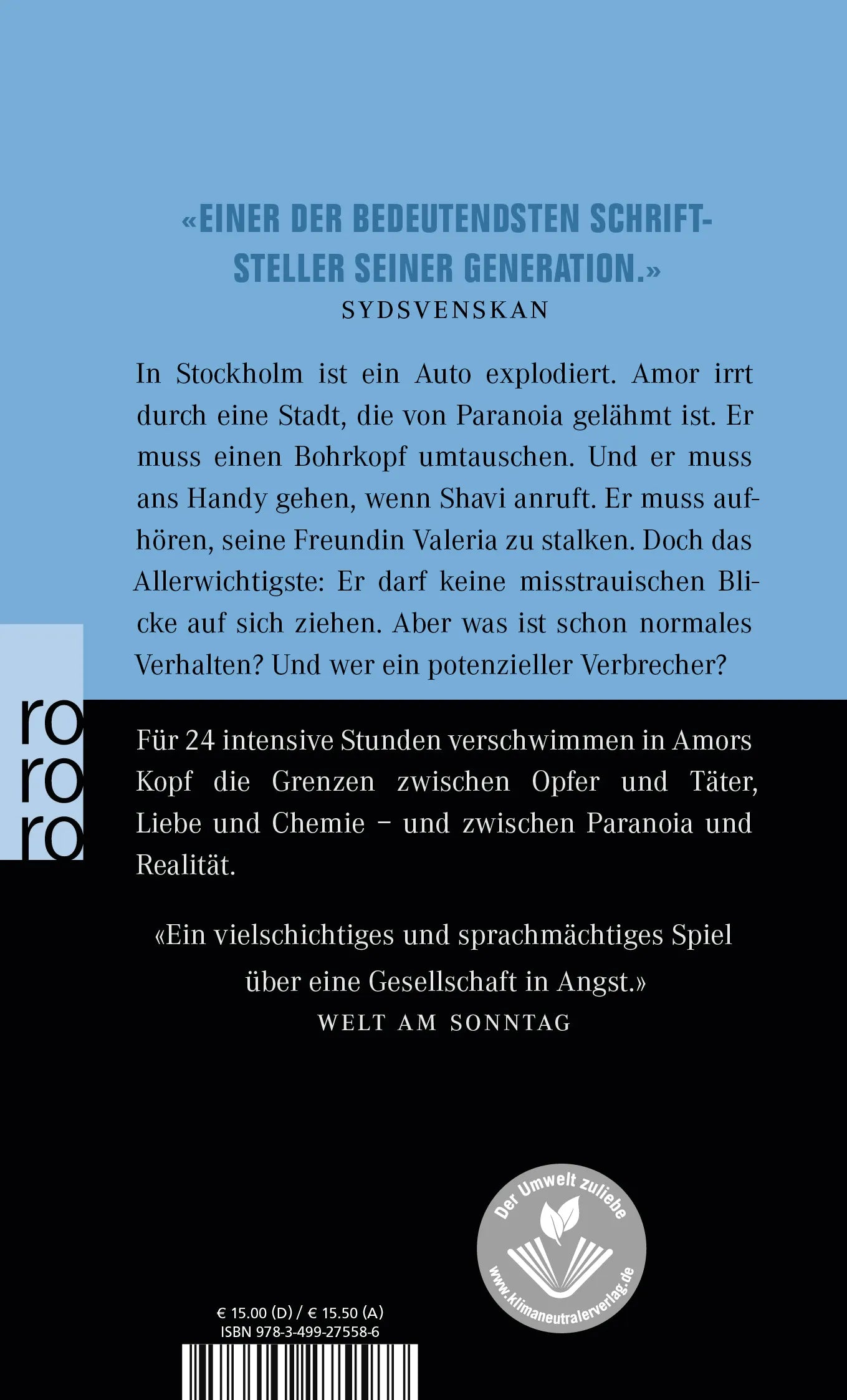 Buchrückseite von 'Ich rufe meine Brüder' mit Klappentext - Taschenbuch