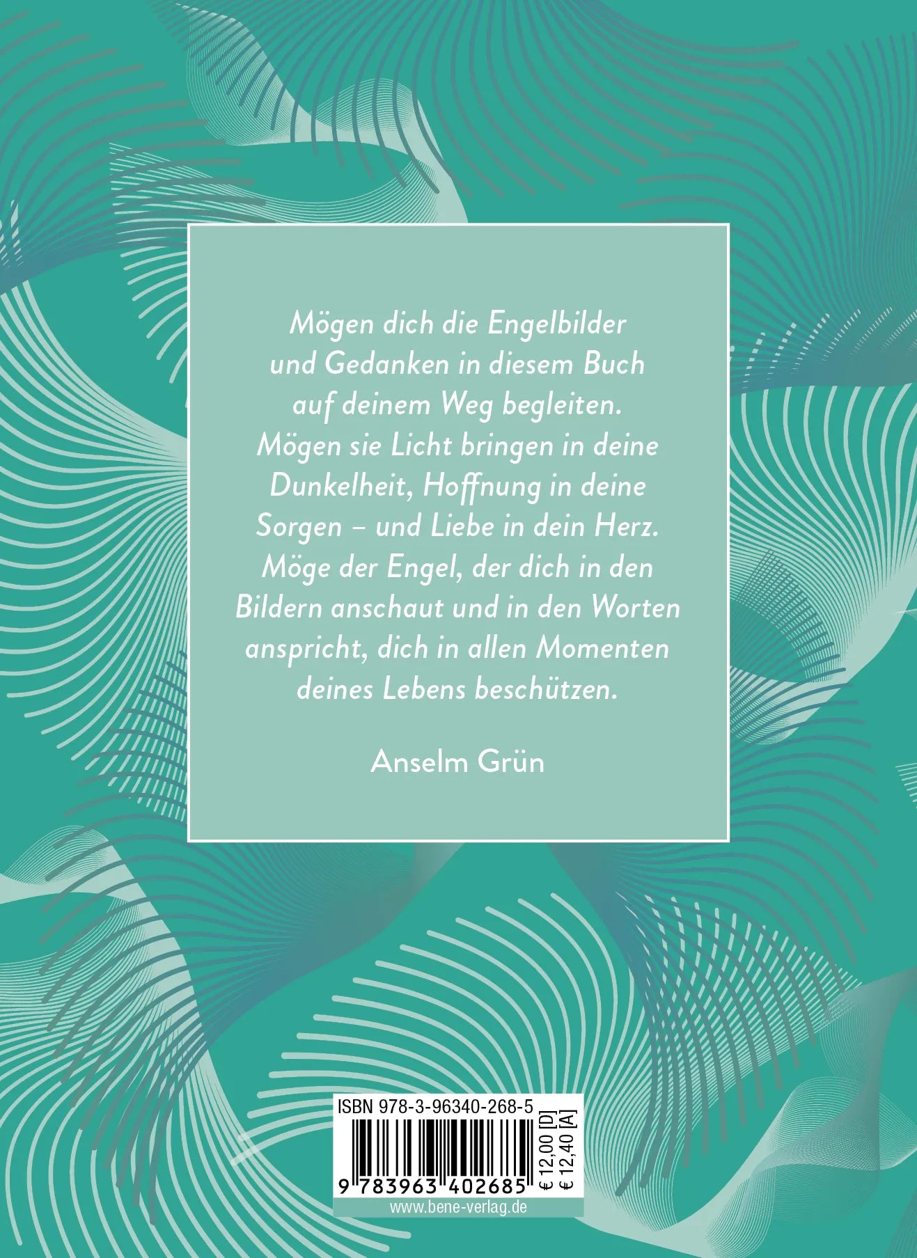 Buchrückseite von 'Ich wünsch dir einen Engel' mit Klappentext - Gebundene Ausgabe
