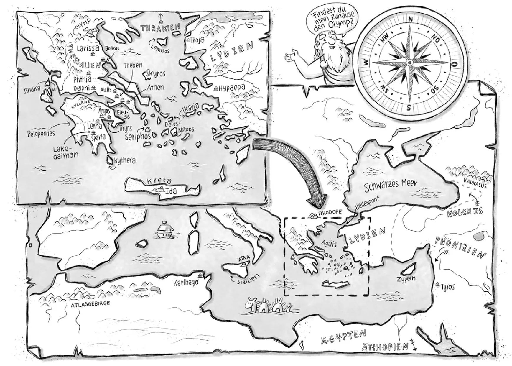 Abbildung von 'Ich, Zeus, und die Bande vom Olymp – Götter und Helden erzählen griechische Sagen'