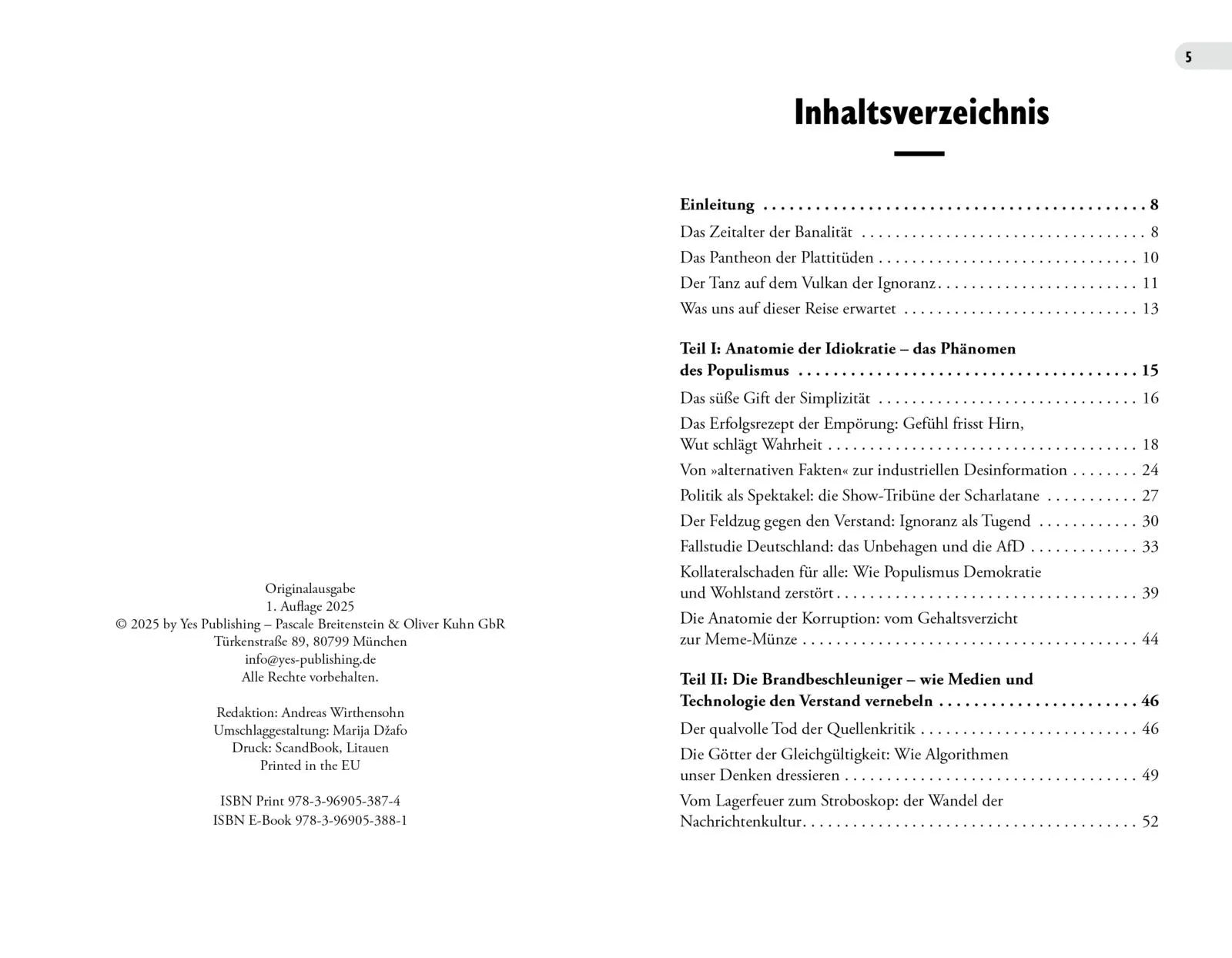 Innenansicht von 'Idiokratie' - Taschenbuch