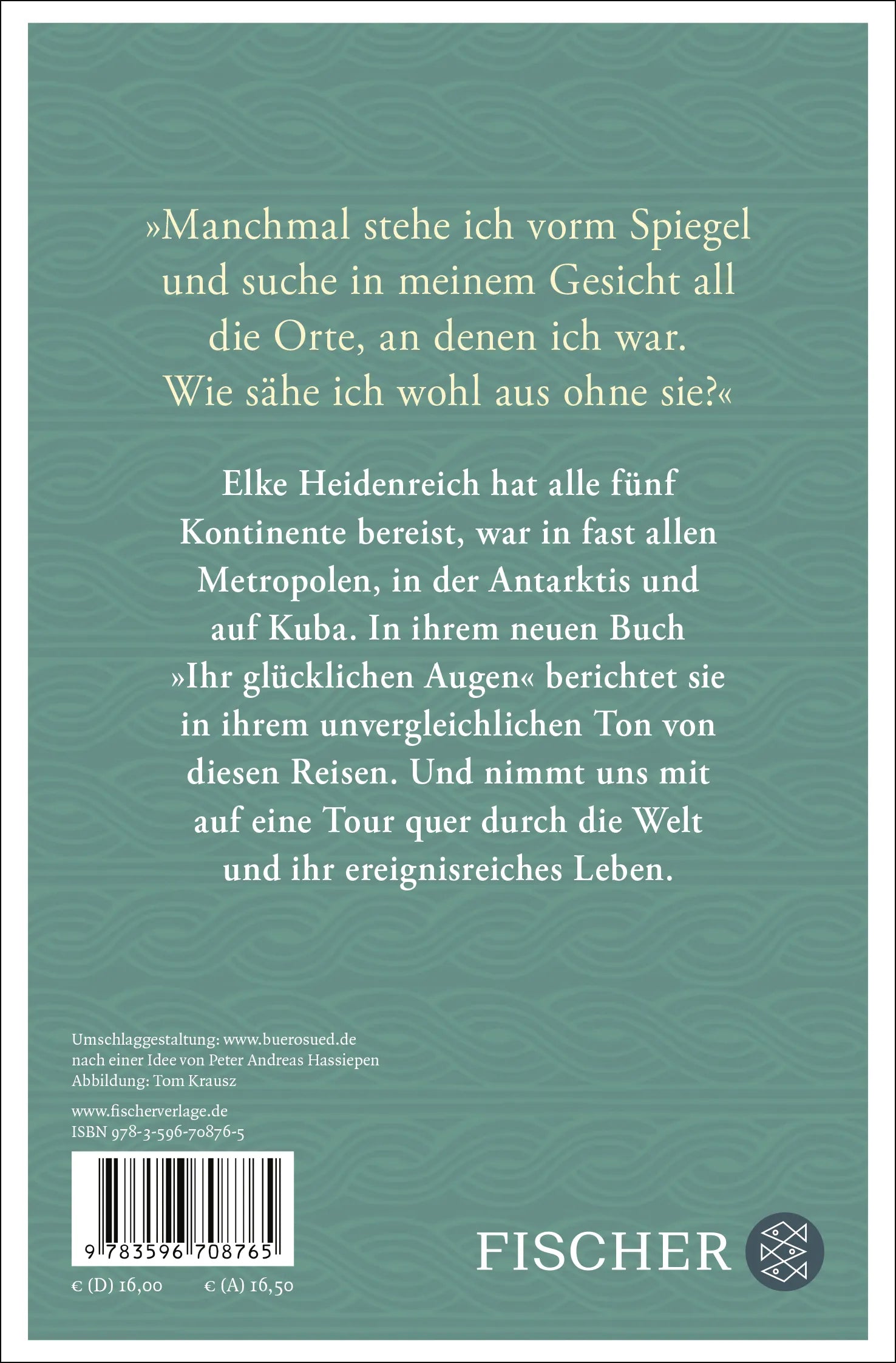 Buchrückseite von 'Ihr glücklichen Augen' mit Klappentext - Taschenbuch