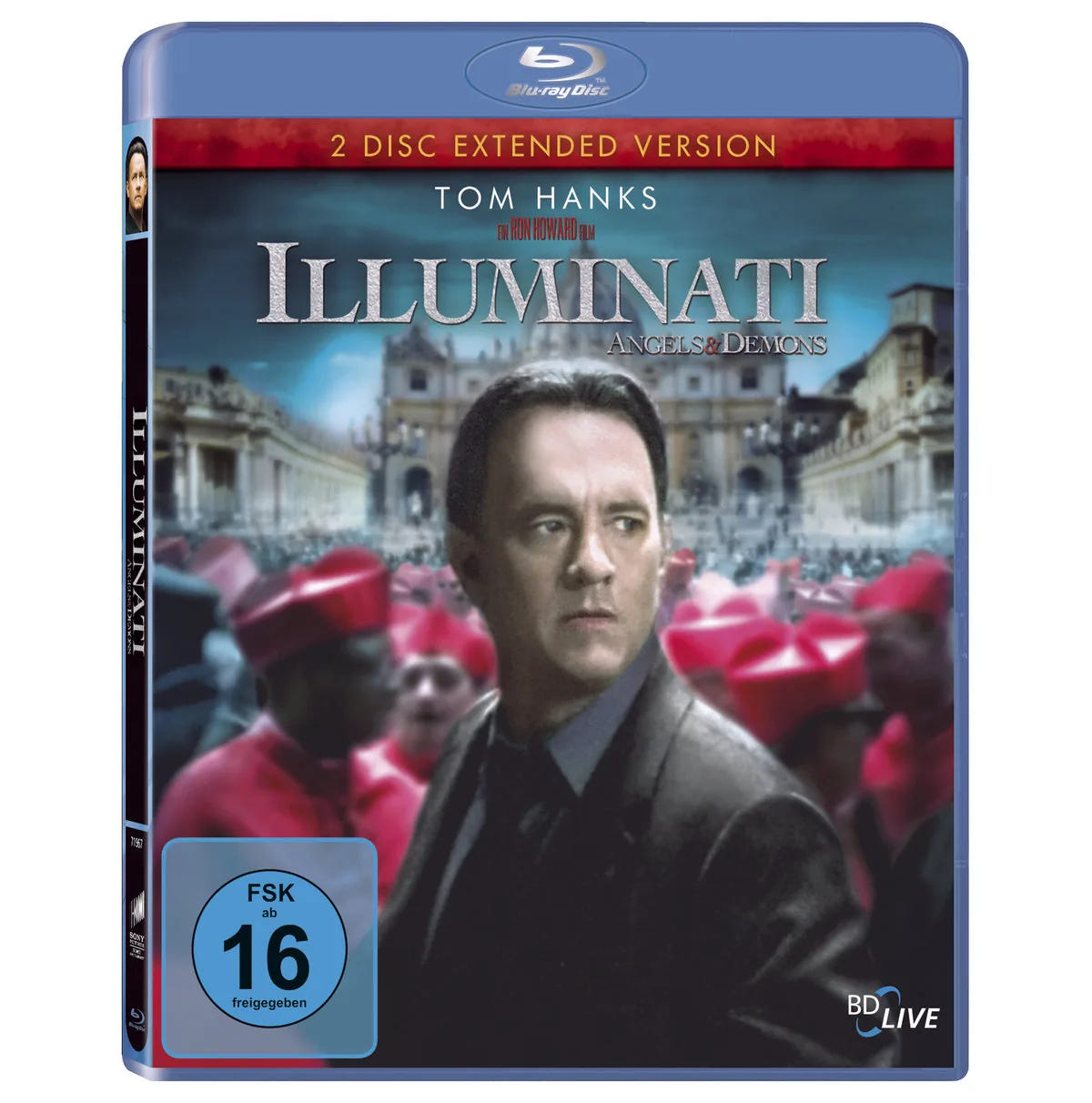 Blu-ray-Cover: Illuminati - Extended Version [2 BRs] (Amaray). Regie: Ron Howard