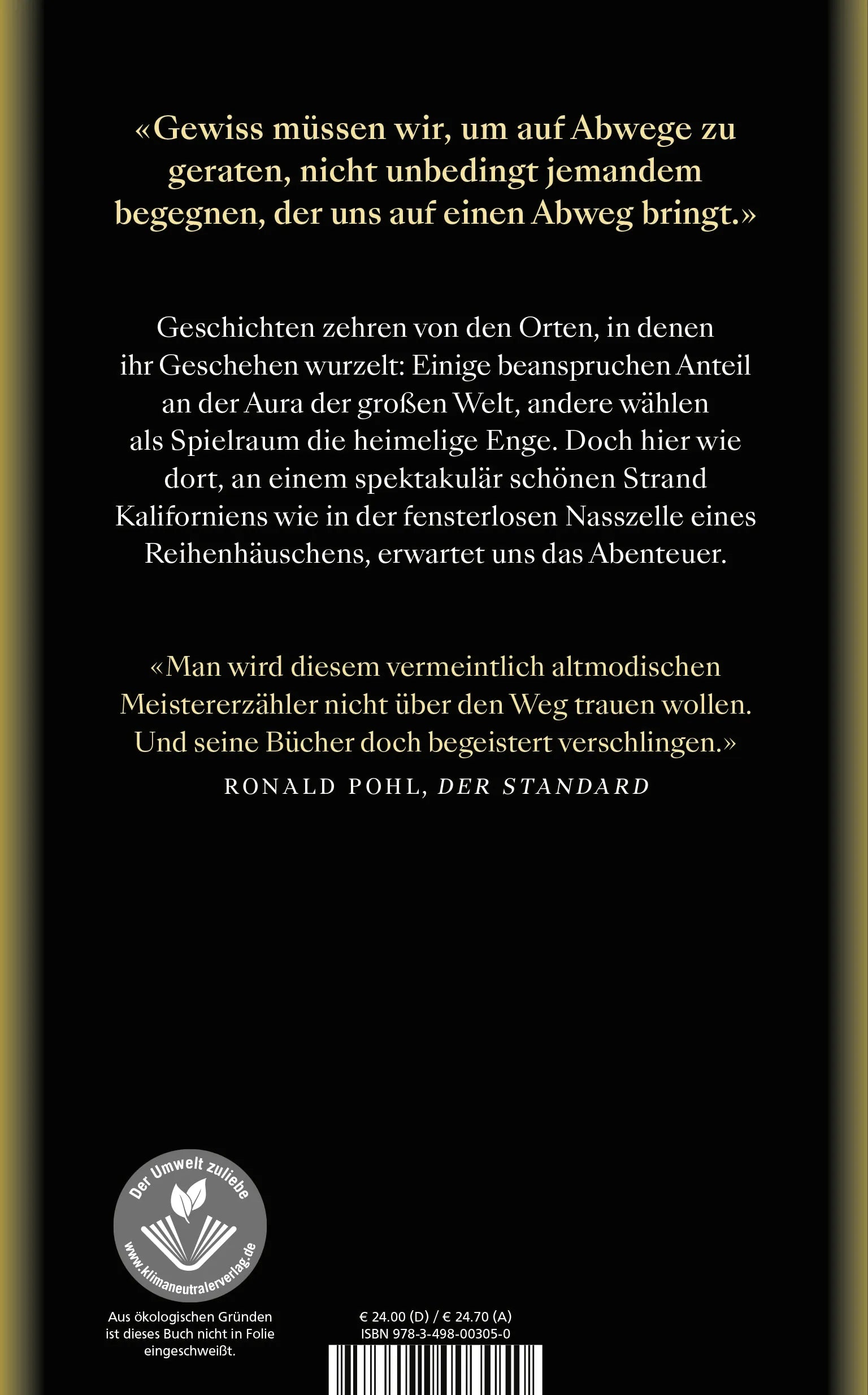 Buchrückseite von 'Im Bienenlicht' mit Klappentext - Gebundene Ausgabe
