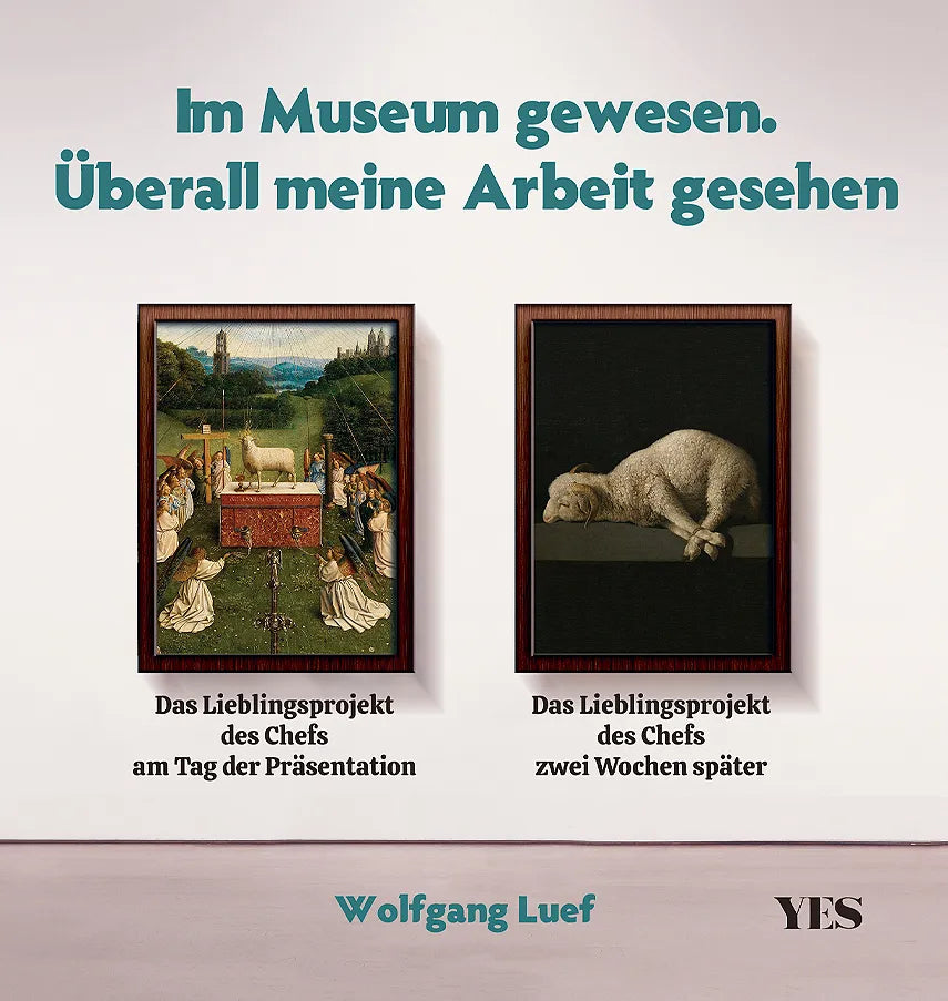 Buchcover von 'Im Museum gewesen. Überall meine Arbeit gesehen' - Gebundene Ausgabe von Wolfgang Luef