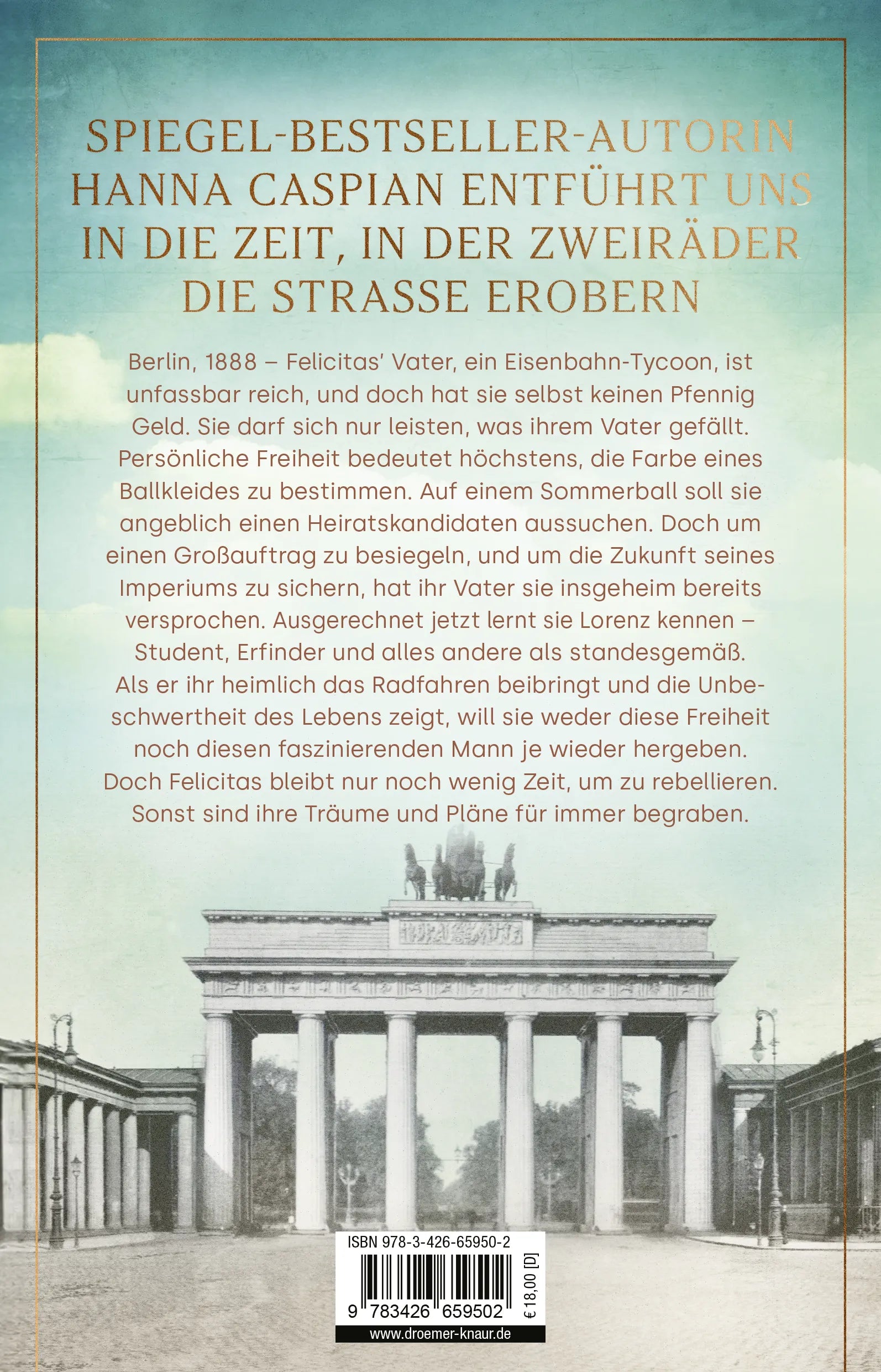 Buchrückseite von 'Im Takt der Freiheit' mit Klappentext - Paperback