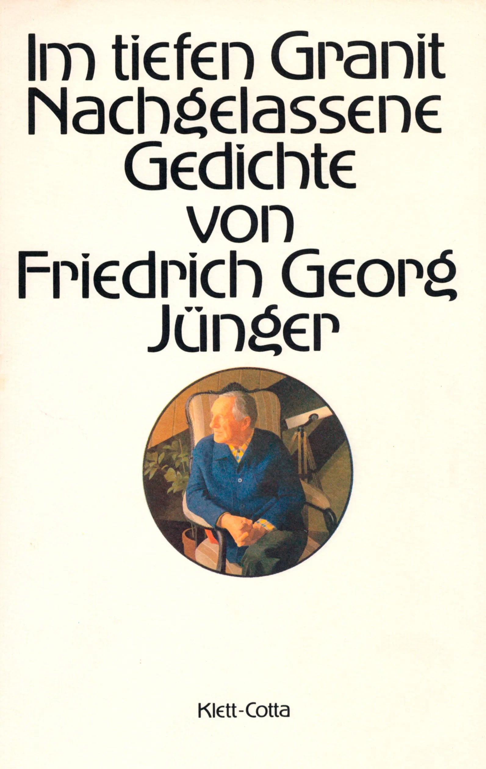 Buchcover von 'Im tiefen Granit' - Gebundene Ausgabe von Friedrich Georg Jünger