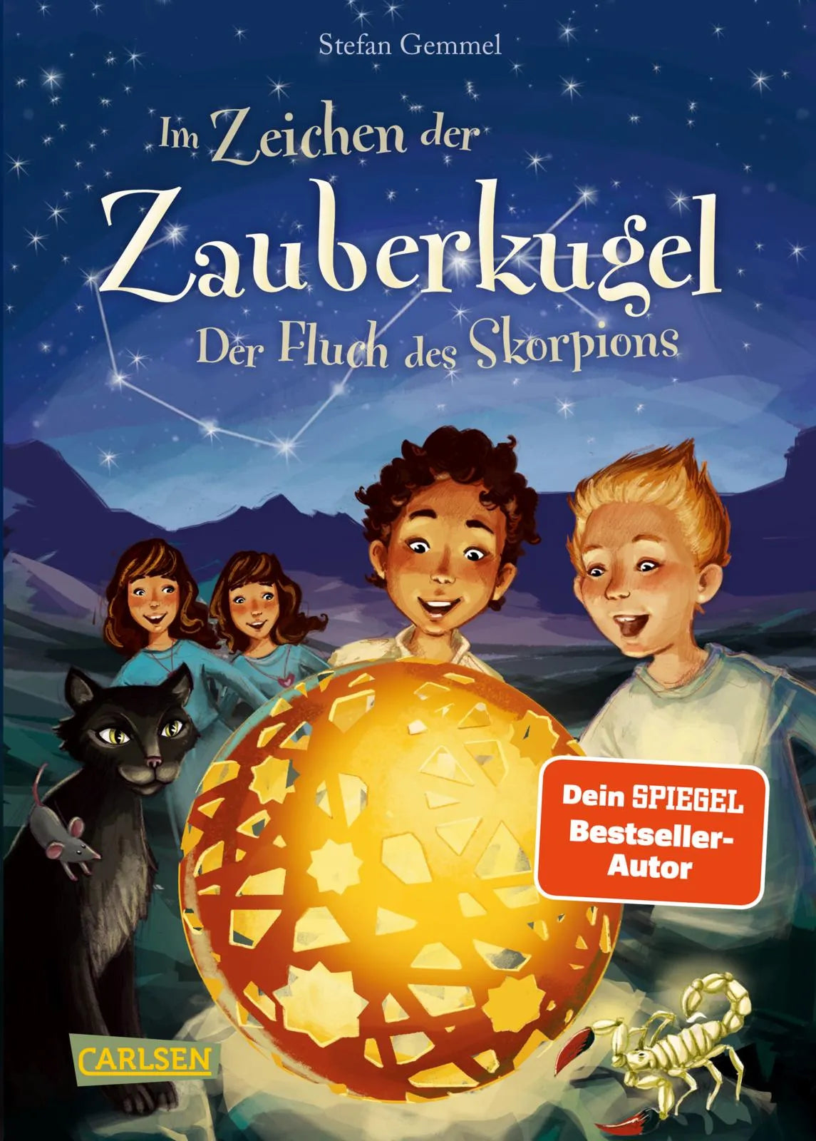 Buchcover von 'Im Zeichen der Zauberkugel 2: Der Fluch des Skorpions' - Gebundene Ausgabe von Stefan Gemmel