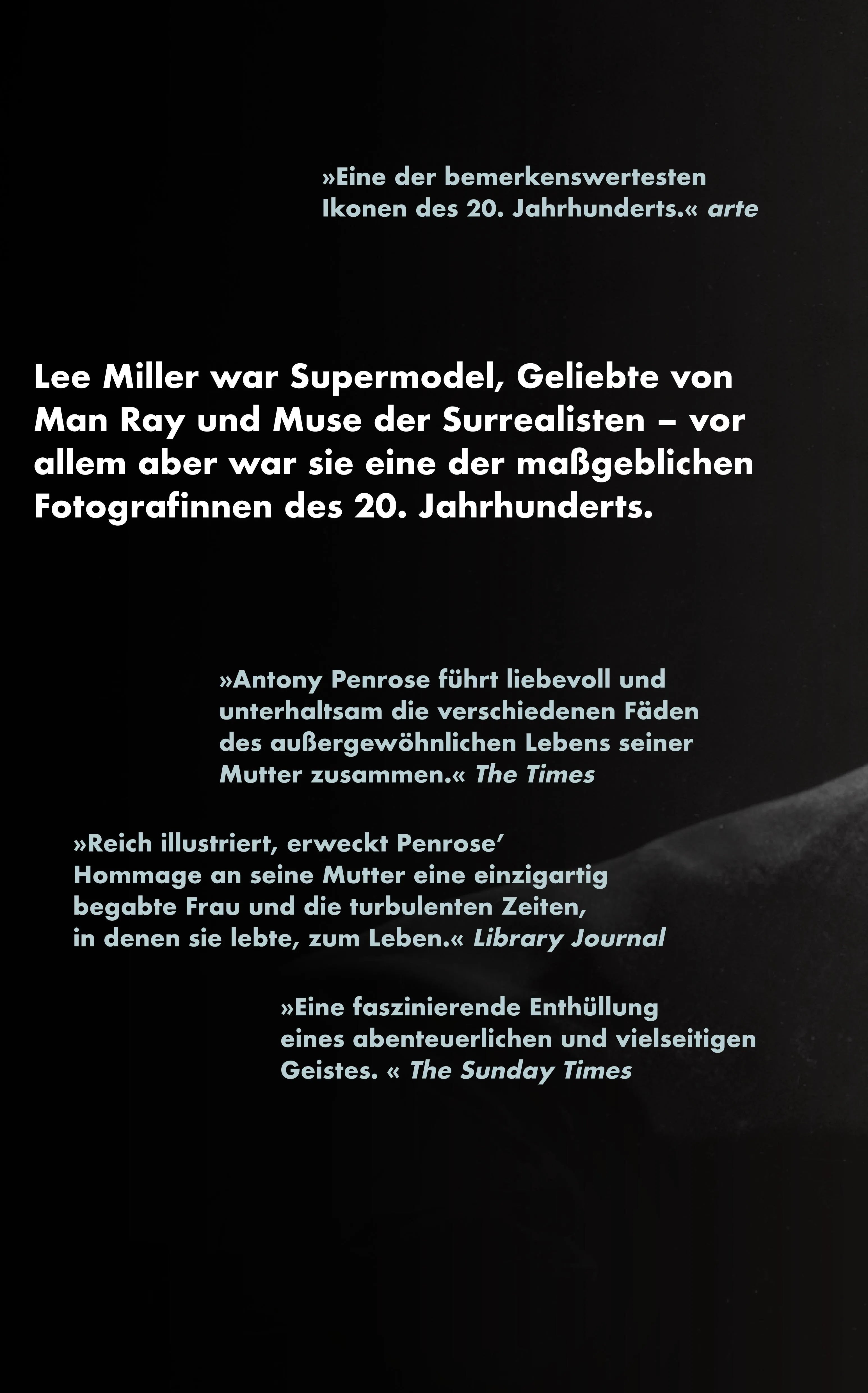 Buchrückseite von 'Immer lieber woandershin' mit Klappentext - Paperback