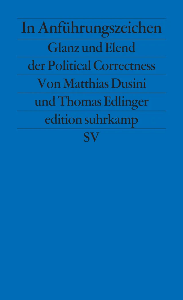 Buchcover von 'In Anführungszeichen' - Taschenbuch von Matthias Dusini