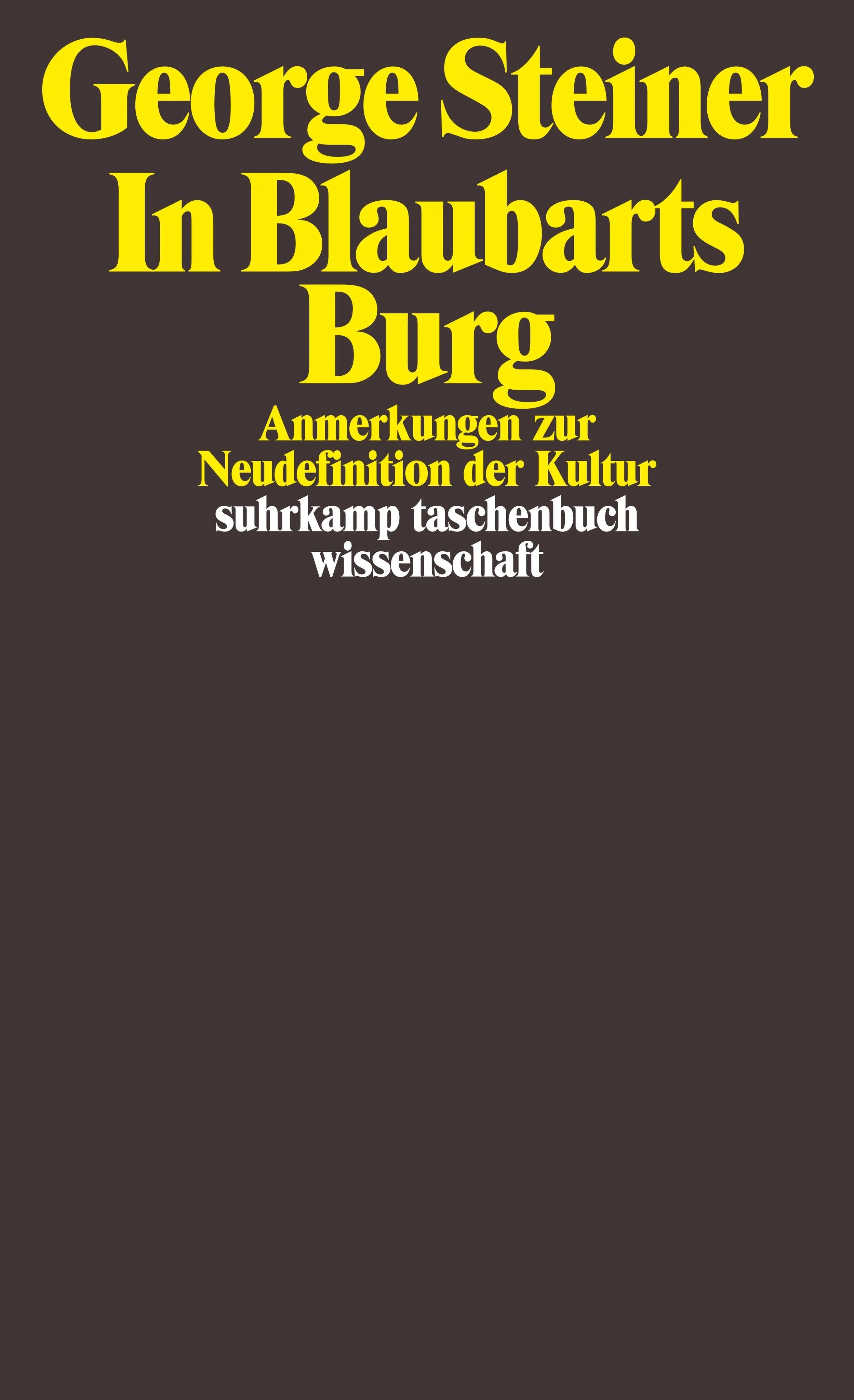 Buchcover von 'In Blaubarts Burg' - Taschenbuch von George Steiner