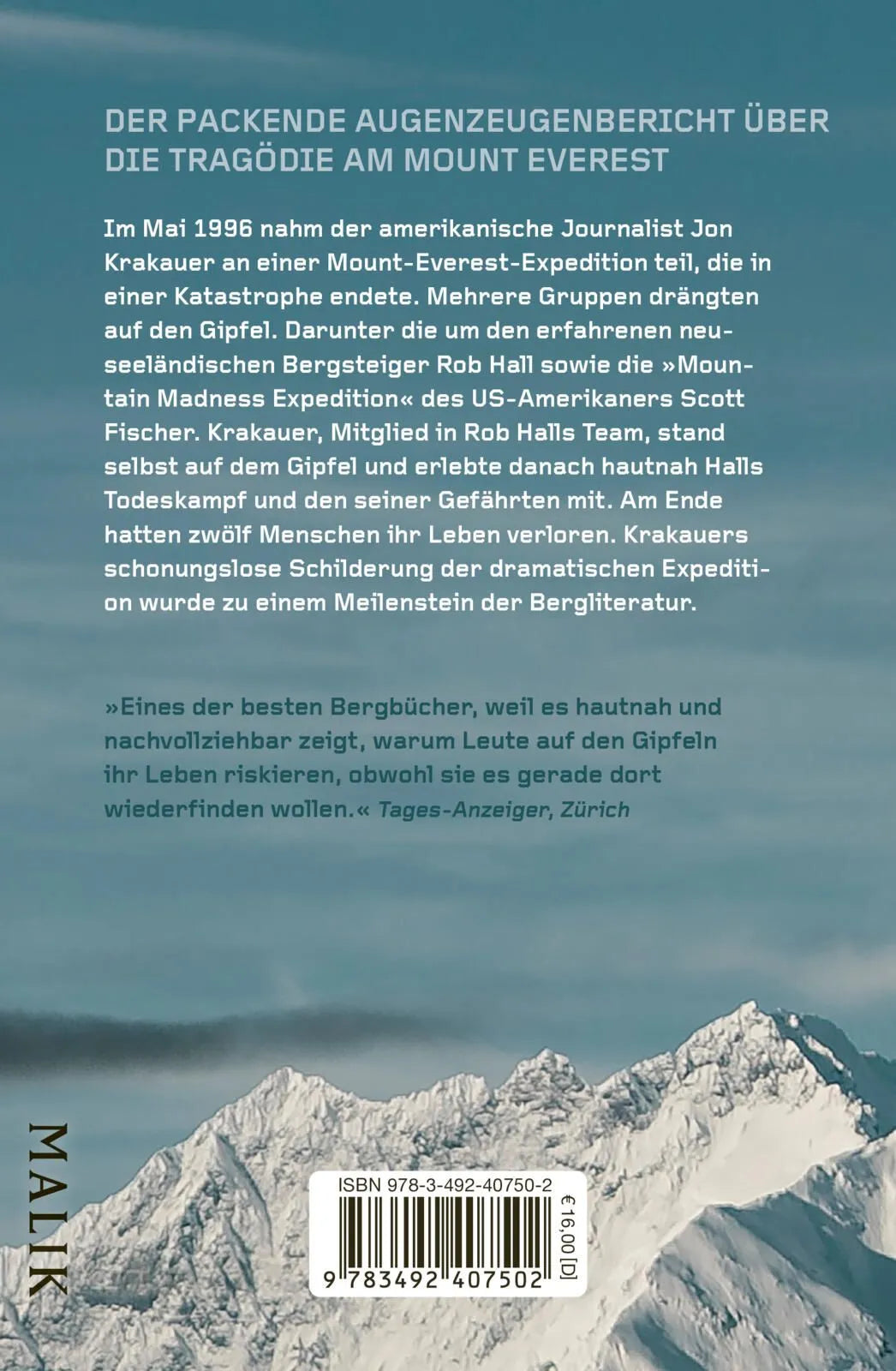 Rückseite: In eisige Höhen (Taschenbuch)