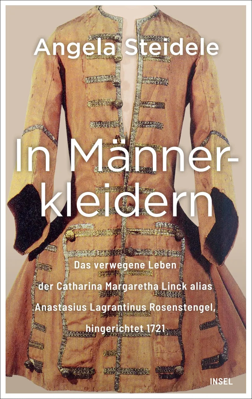 Buchcover von 'In Männerkleidern' - Gebundene Ausgabe von Angela Steidele