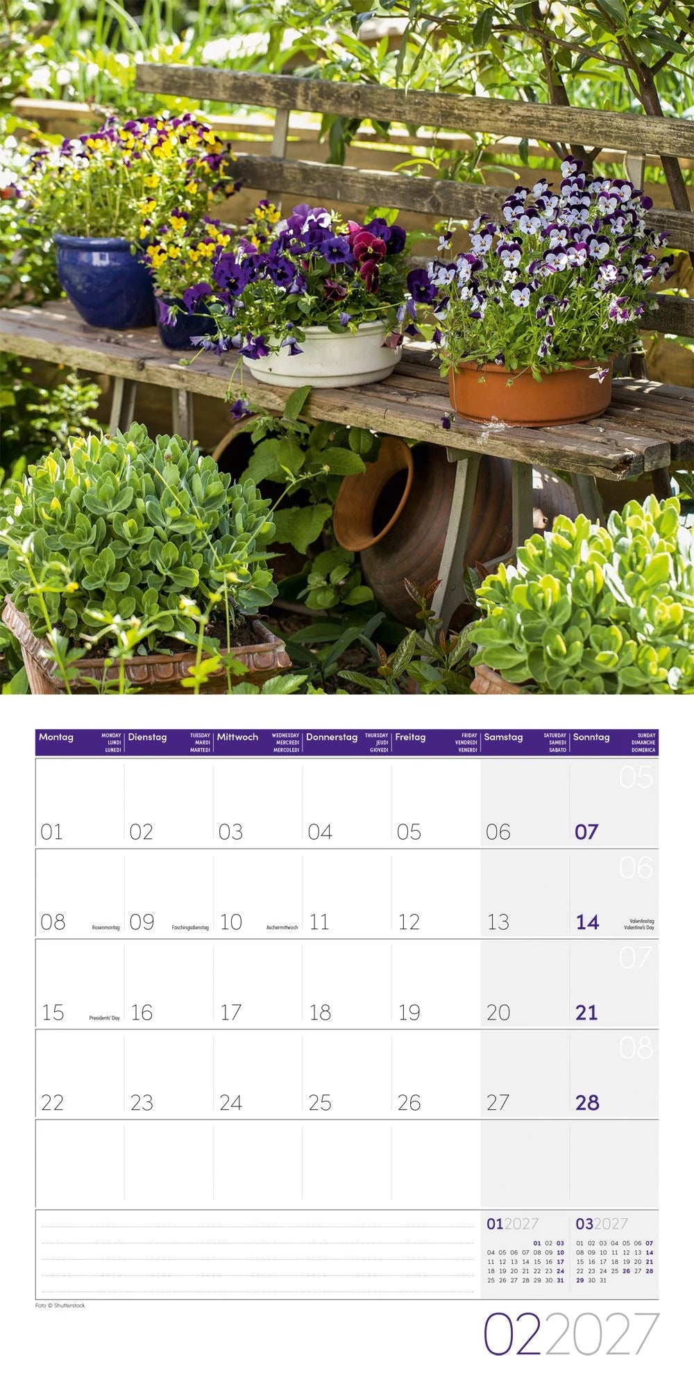 In meinem Garten Kalender 2027 - 30x30 - Art12 – Ansicht