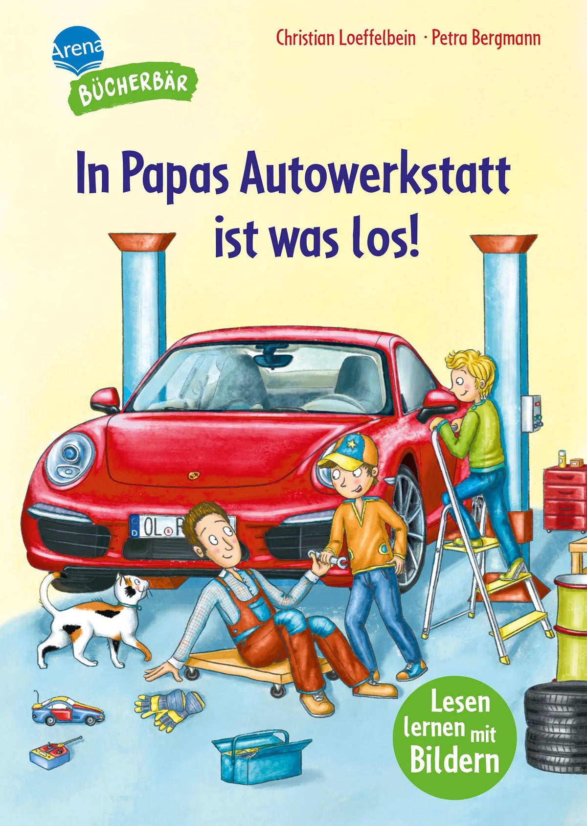 Cover: In Papas Autowerkstatt ist was los! (Hardcover) von Christian Loeffelbein
