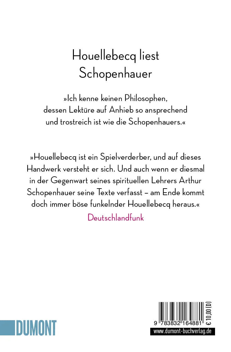 Buchrückseite von 'In Schopenhauers Gegenwart' mit Klappentext - Taschenbuch