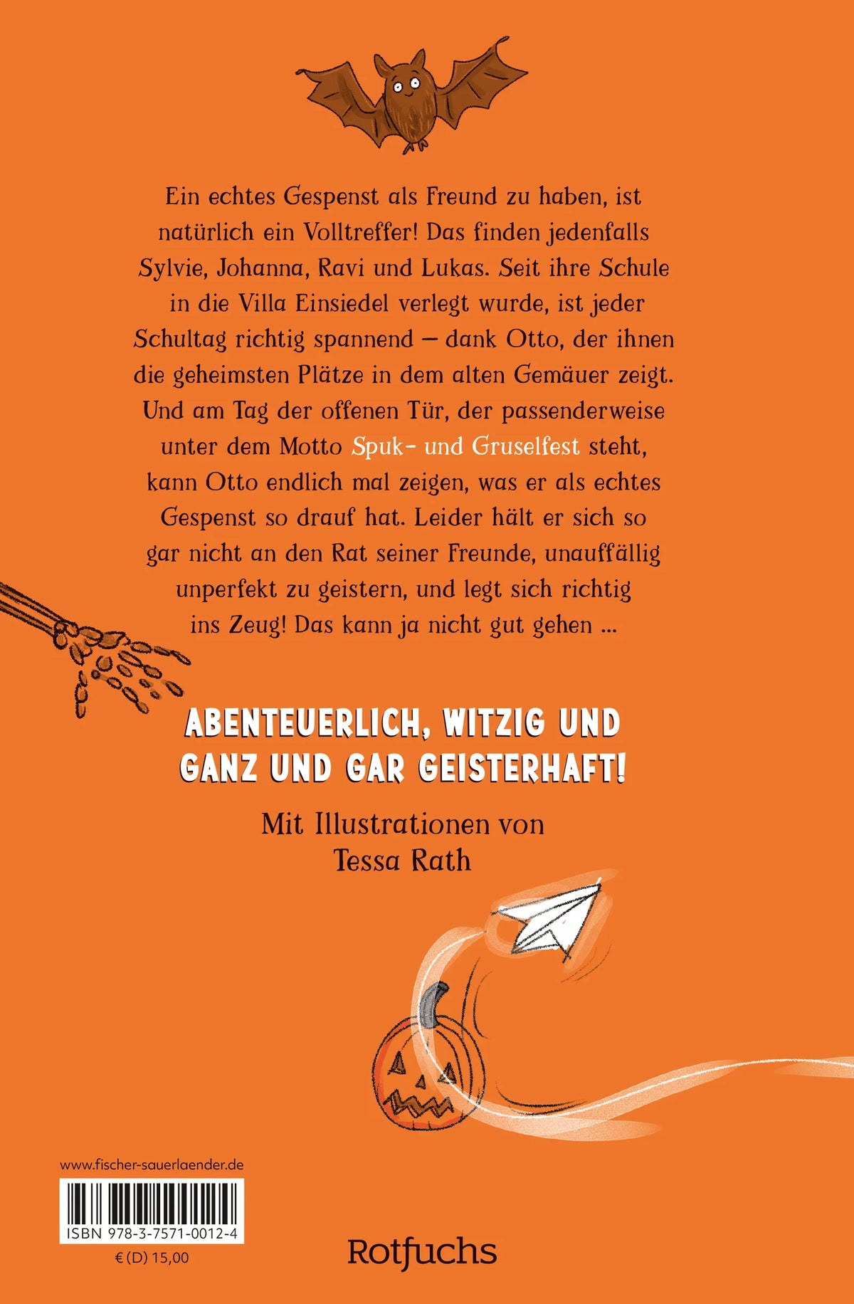 Rückseite: In unserer Schule spukt's – Die Kürbisverschwörung (Hardcover)