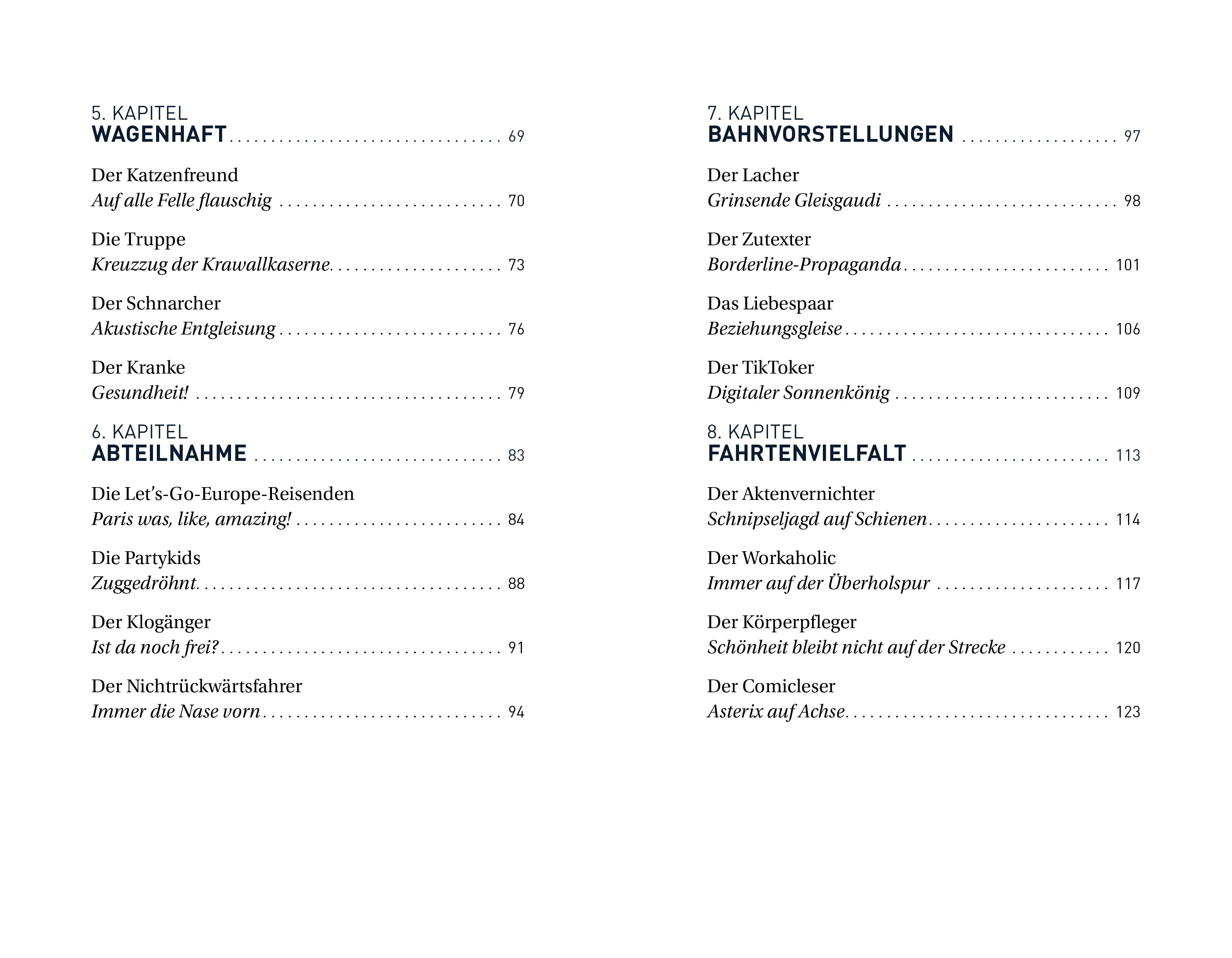 Innenansicht von 'In vollen Zügen' - Taschenbuch