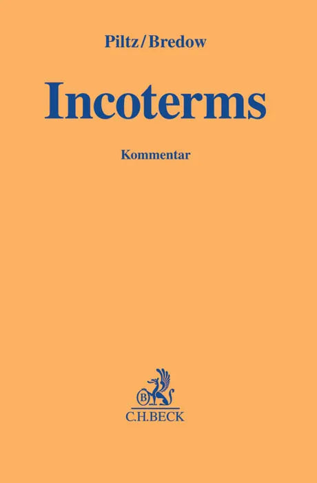 Buchcover von 'Incoterms' - Gebundene Ausgabe von Burghard Piltz