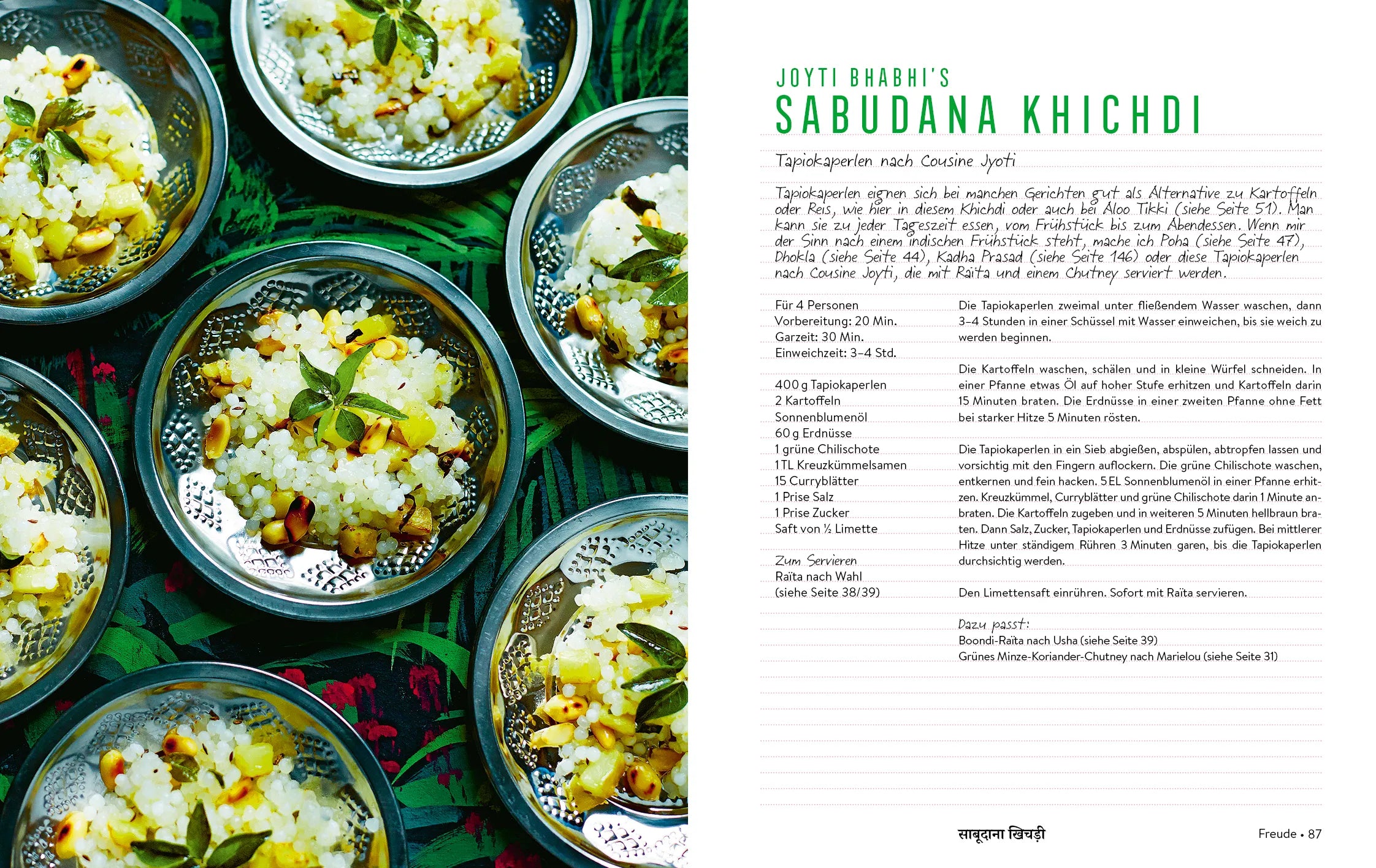 Innenansicht von 'Indien vegetarisch' - Gebundene Ausgabe