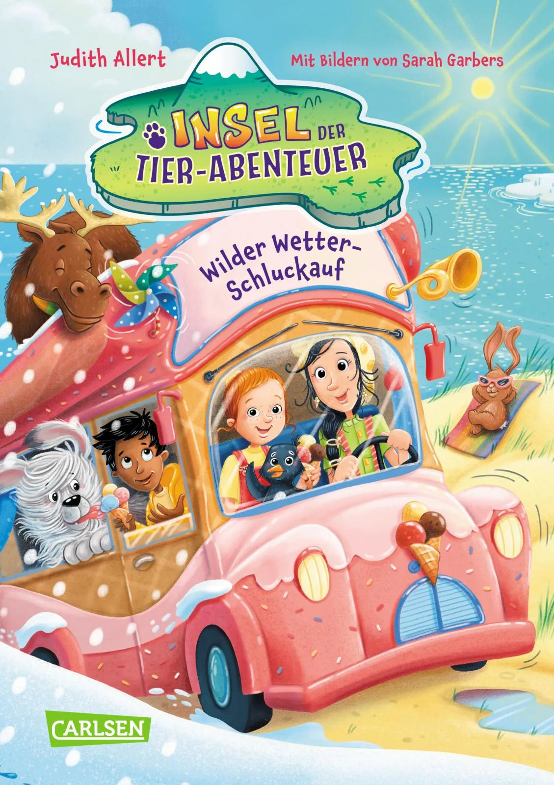 Cover: Insel der Tier-Abenteuer 4: Wilder Wetter-Schluckauf (Hardcover) von Judith Allert