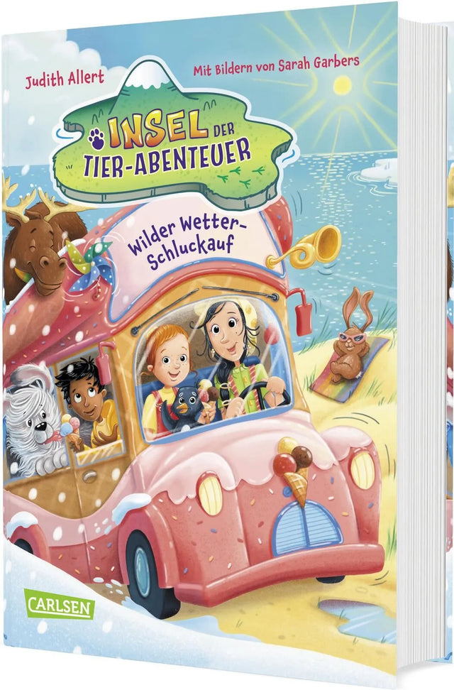 Cover: Insel der Tier-Abenteuer 4: Wilder Wetter-Schluckauf (Hardcover) von Judith Allert