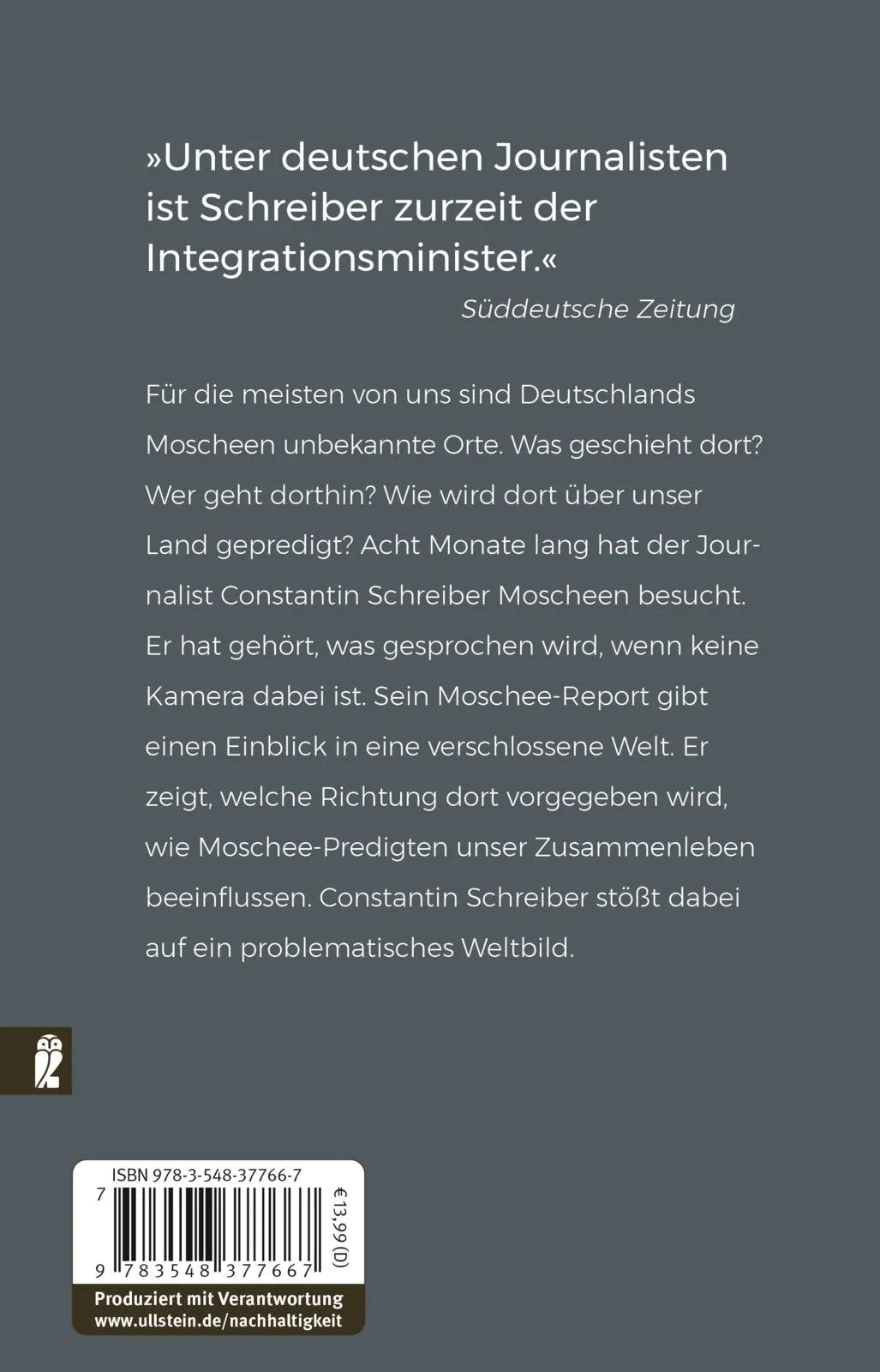 Buchrückseite von 'Inside Islam' mit Klappentext - Taschenbuch