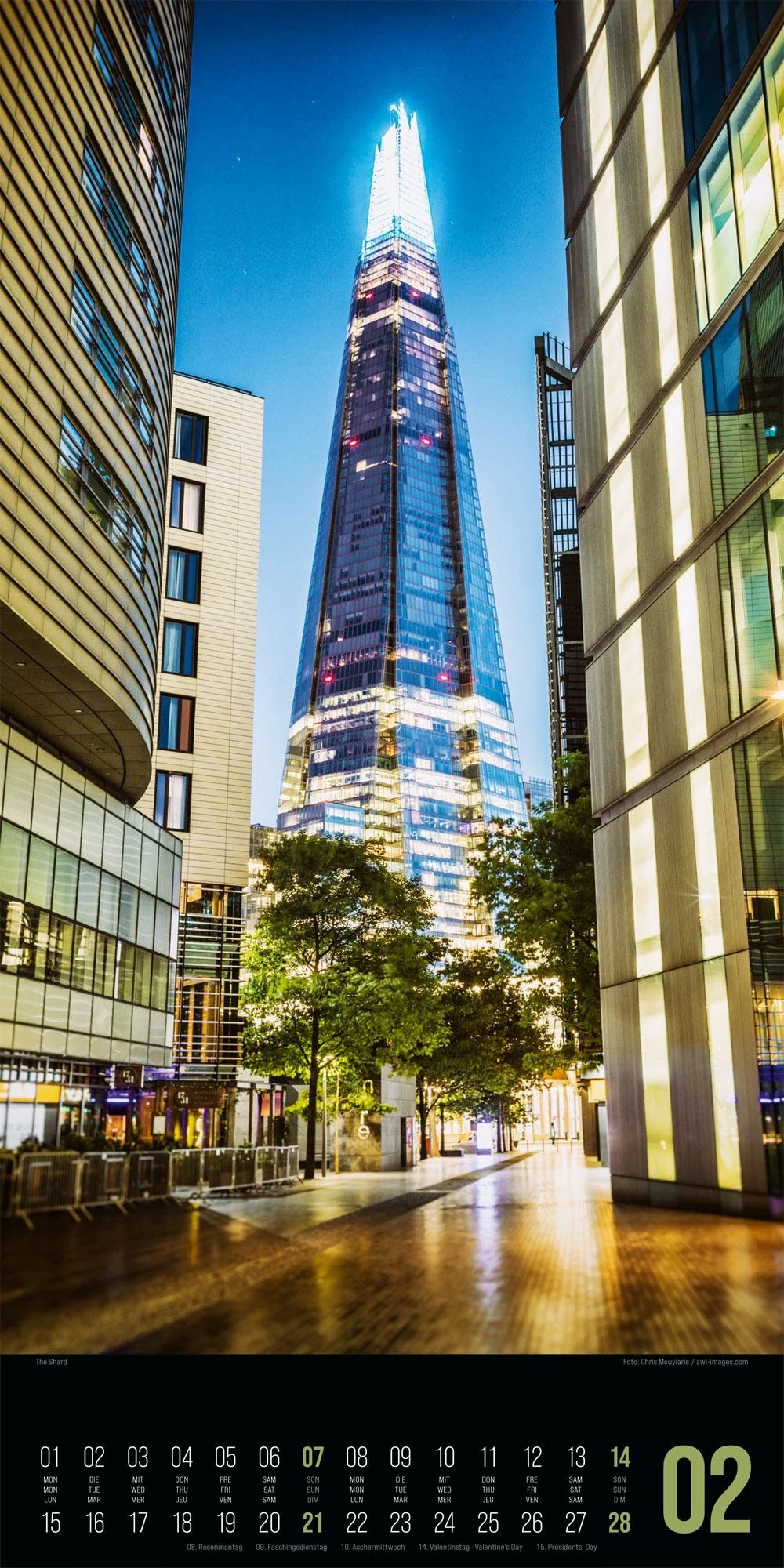 Inside London Kalender 2027 – Ansicht