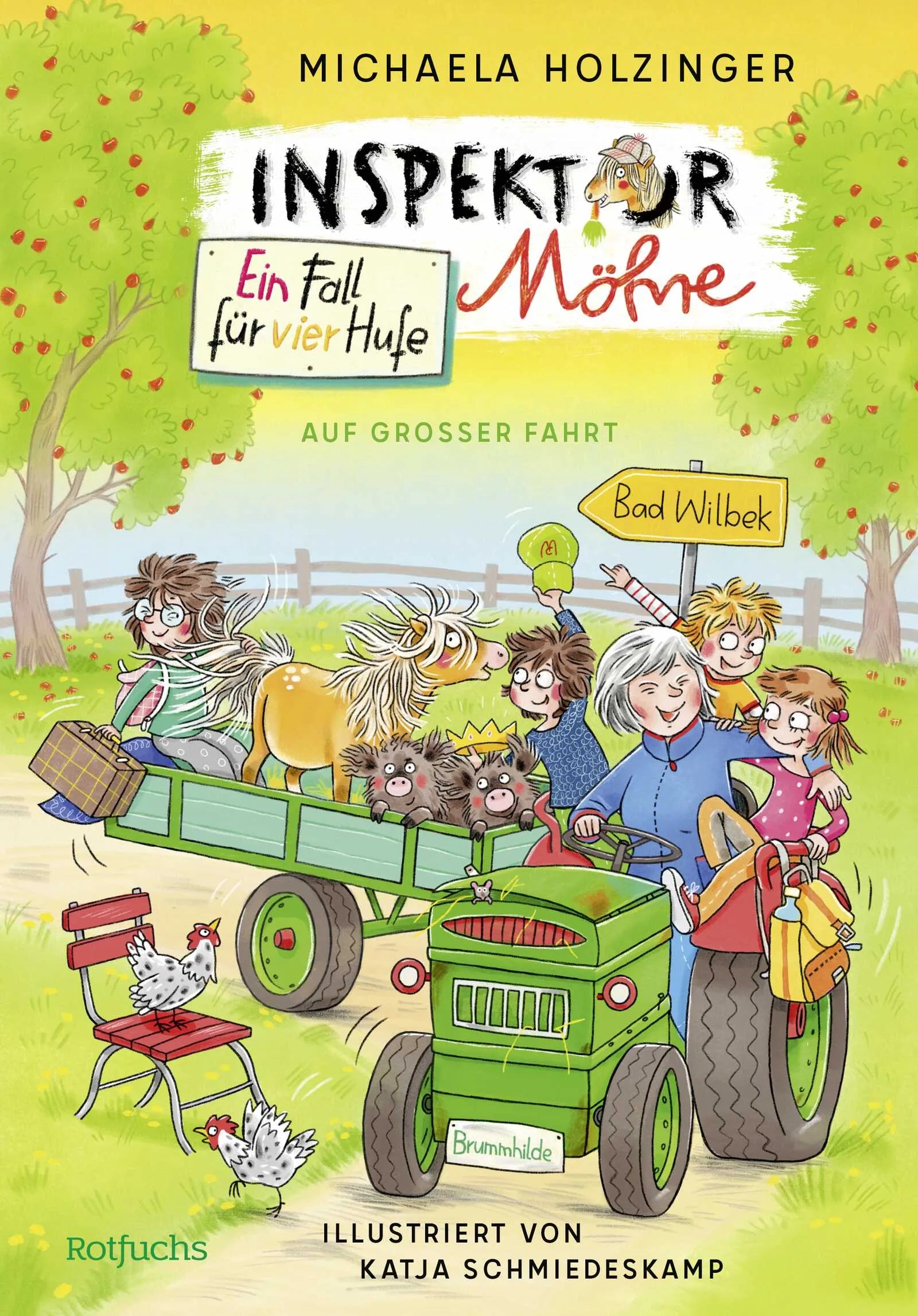 Buchcover von 'Inspektor Möhre - Ein Fall für vier Hufe: Auf großer Fahrt' - Gebundene Ausgabe von Michaela Holzinger