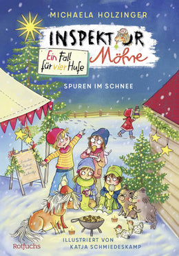 Buchcover von 'Inspektor Möhre – Ein Fall für vier Hufe: Spuren im Schnee' - Gebundene Ausgabe von Michaela Holzinger