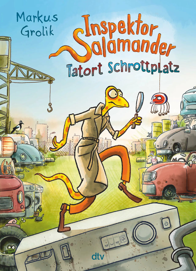 Buchcover von 'Inspektor Salamander – Tatort Schrottplatz' - Gebundene Ausgabe von Markus Grolik