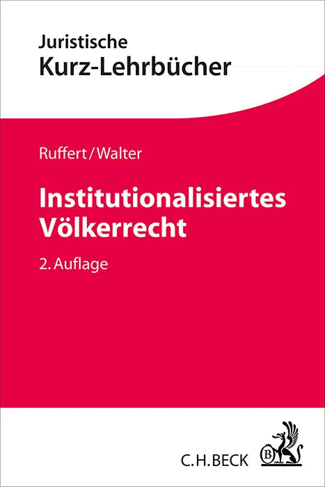 Buchcover von 'Institutionalisiertes Völkerrecht' - Taschenbuch von Matthias Ruffert