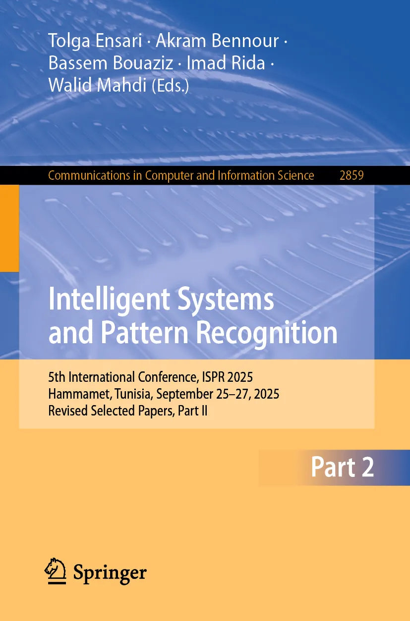 Cover: Intelligent Systems and Pattern Recognition (E-Book) von Tolga Ensari