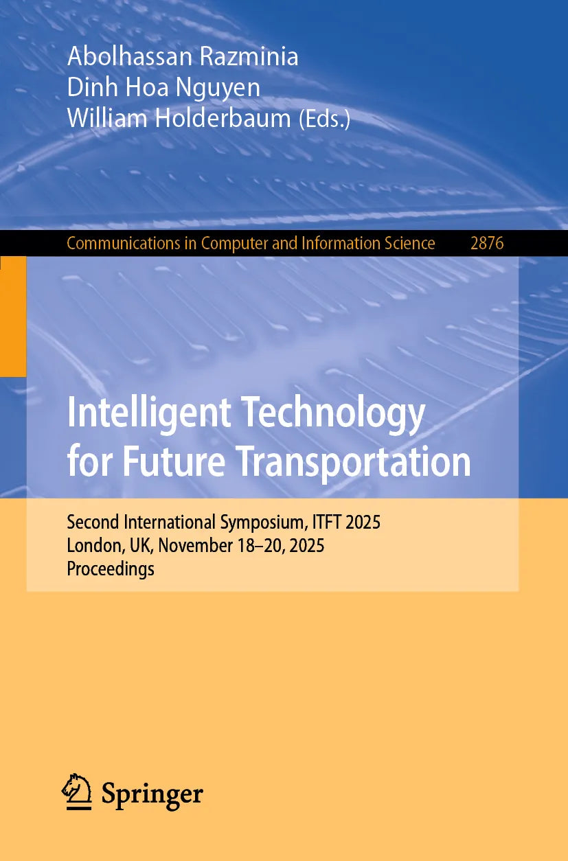 Cover: Intelligent Technology for Future Transportation (E-Book)