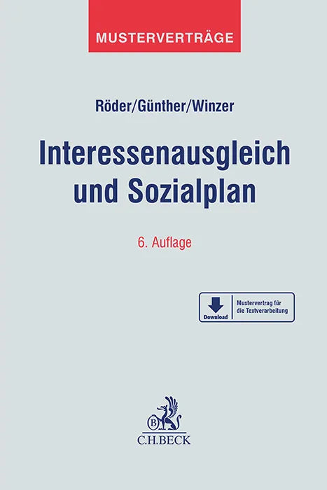 Buchcover von 'Interessenausgleich und Sozialplan' - Taschenbuch von Gerhard Röder
