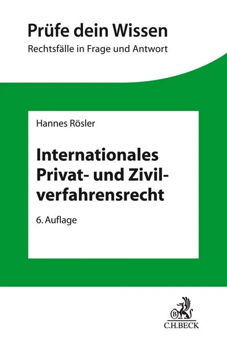 Buchcover von 'Internationales Privat- und Zivilverfahrensrecht' - Taschenbuch von Hannes Rösler