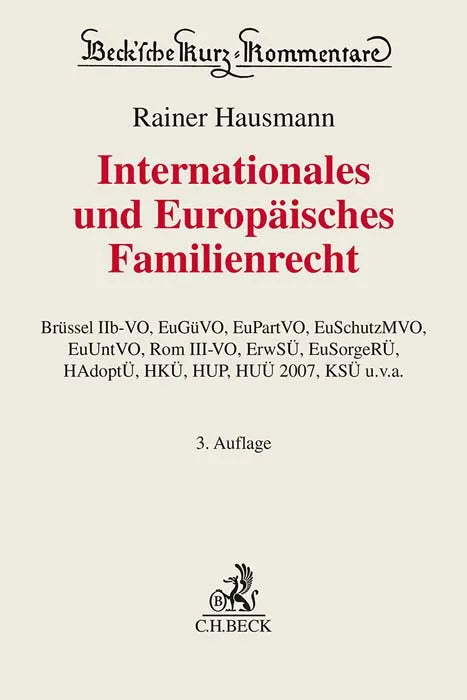 Cover: Internationales und Europäisches Familienrecht (Hardcover) von Rainer Hausmann