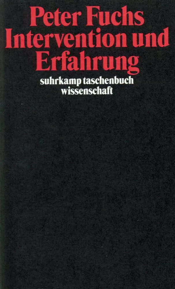 Buchcover von 'Intervention und Erfahrung' - Taschenbuch von Peter Fuchs