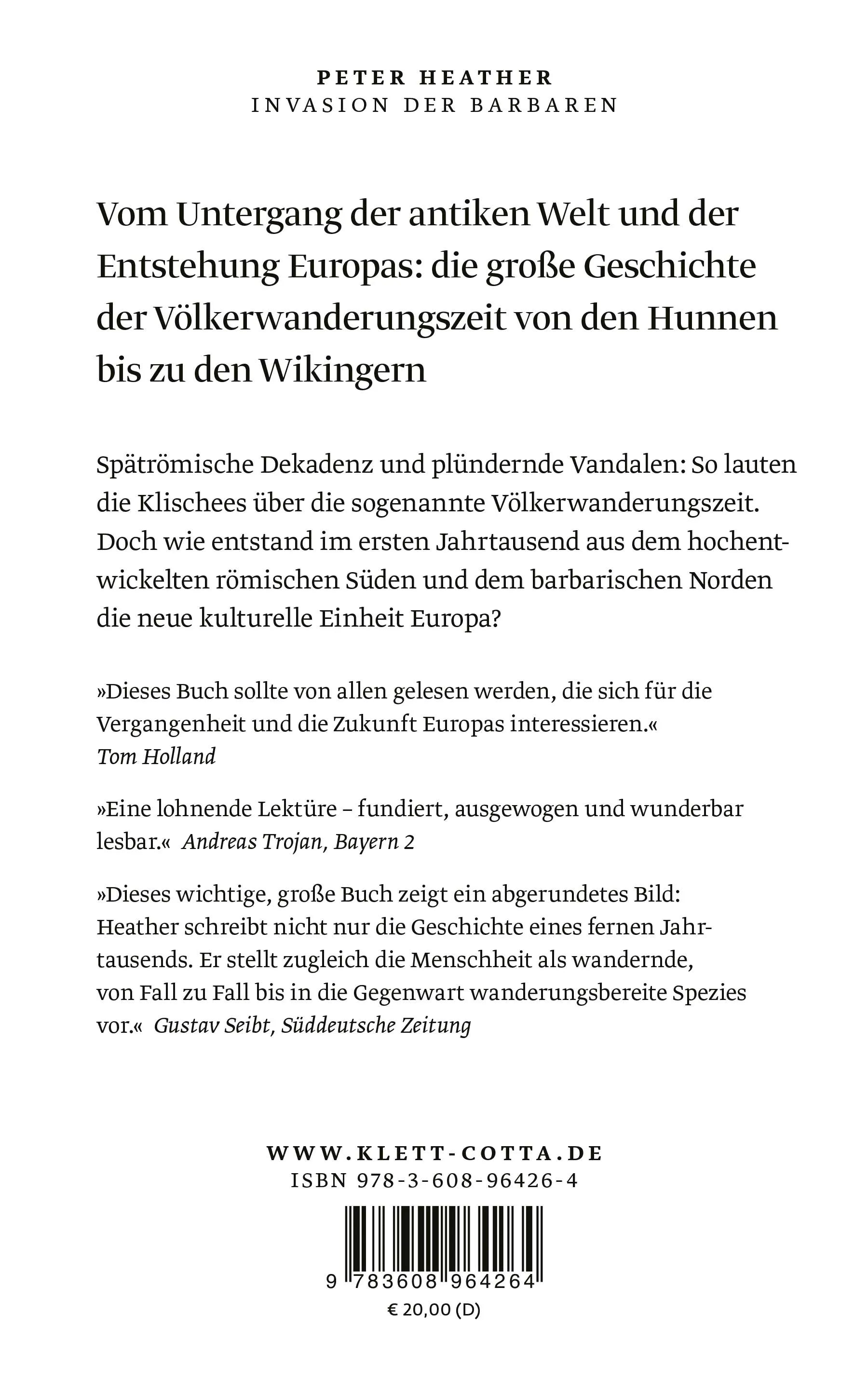 Rückseite: Invasion der Barbaren (Taschenbuch)