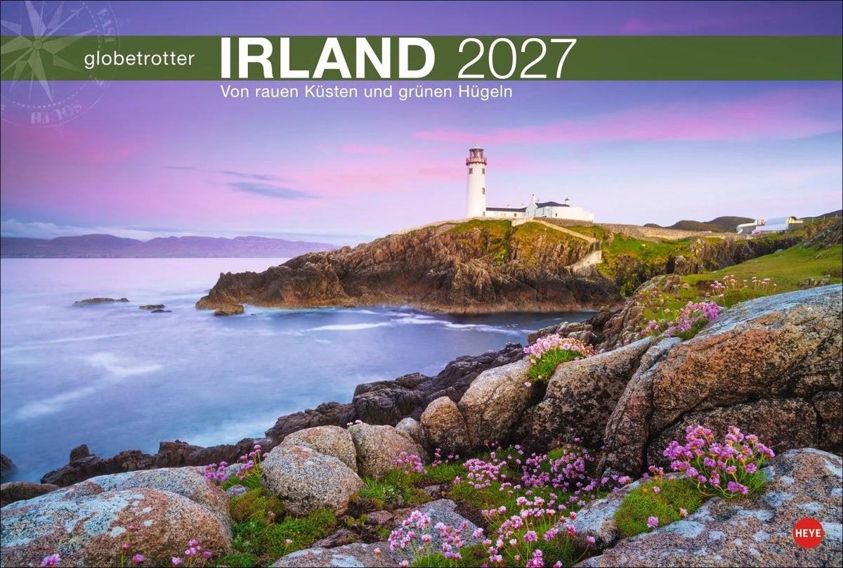 Wandkalender: Irland Globetrotter Kalender 2027 - Von rauen Küsten und grünen Hügeln