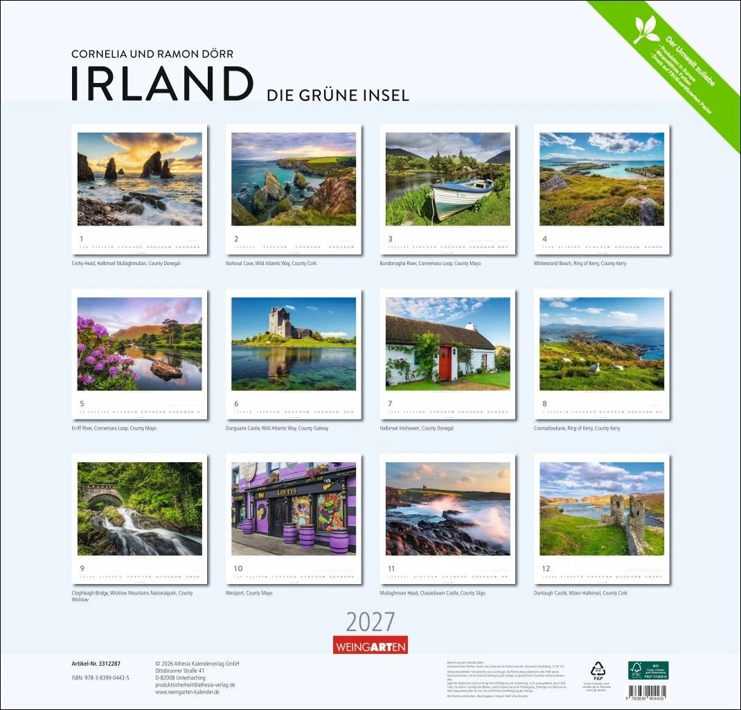 Irland Kalender 2027 - Die grüne Insel – Ansicht
