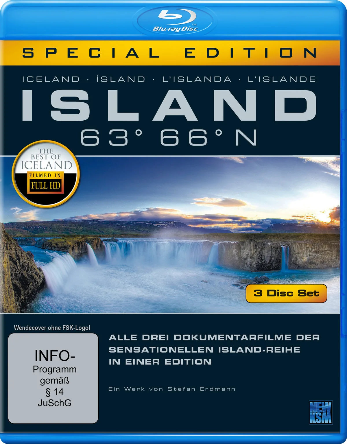 Island 63° 66° N - Eine phantas...  [SE] [3 BRs] - Blu-ray Disc