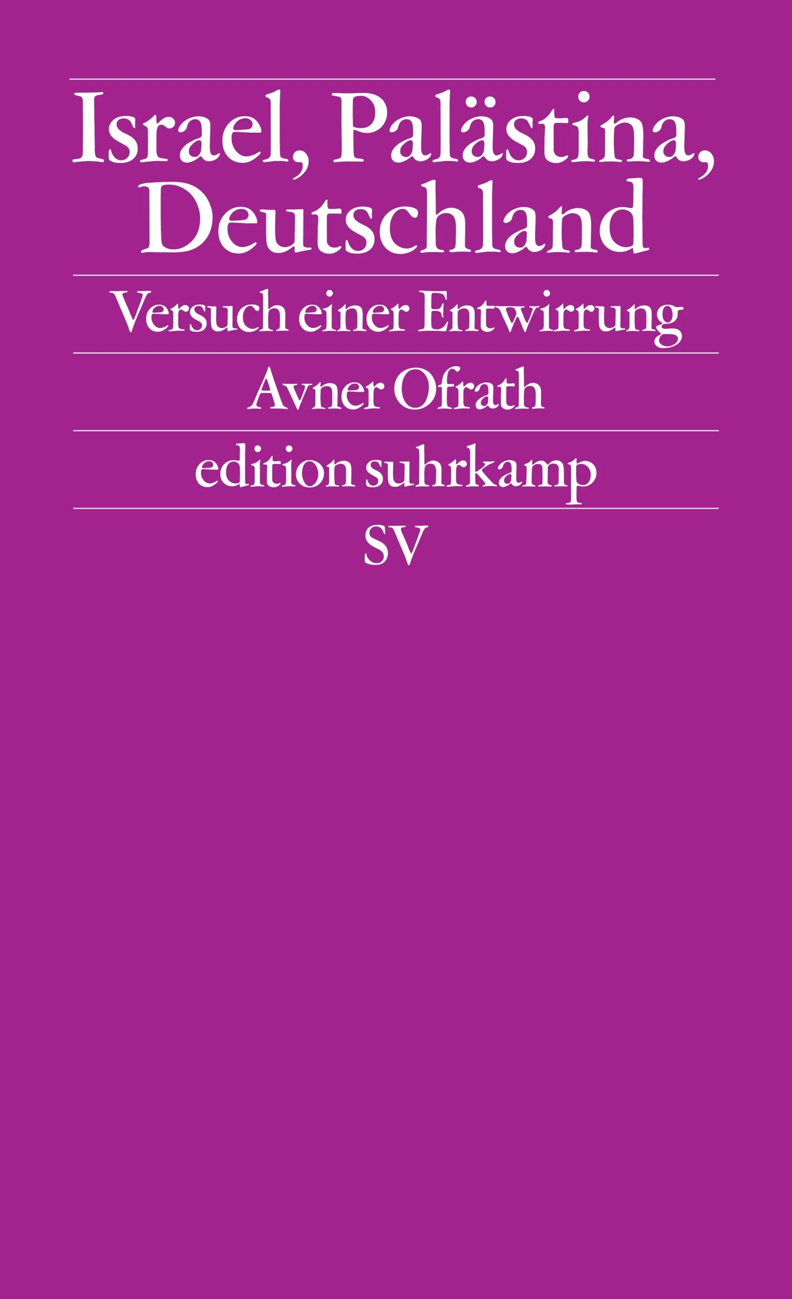 Cover: Israel, Palästina, Deutschland (E-Book) von Avner Ofrath