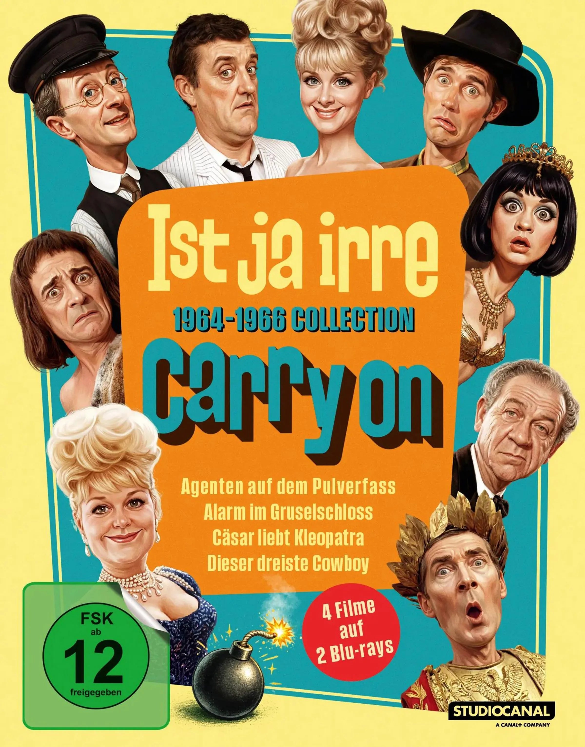 Blu-ray-Cover: Ist ja irre - 1964-1966 Collection. Regie: Gerald Thomas