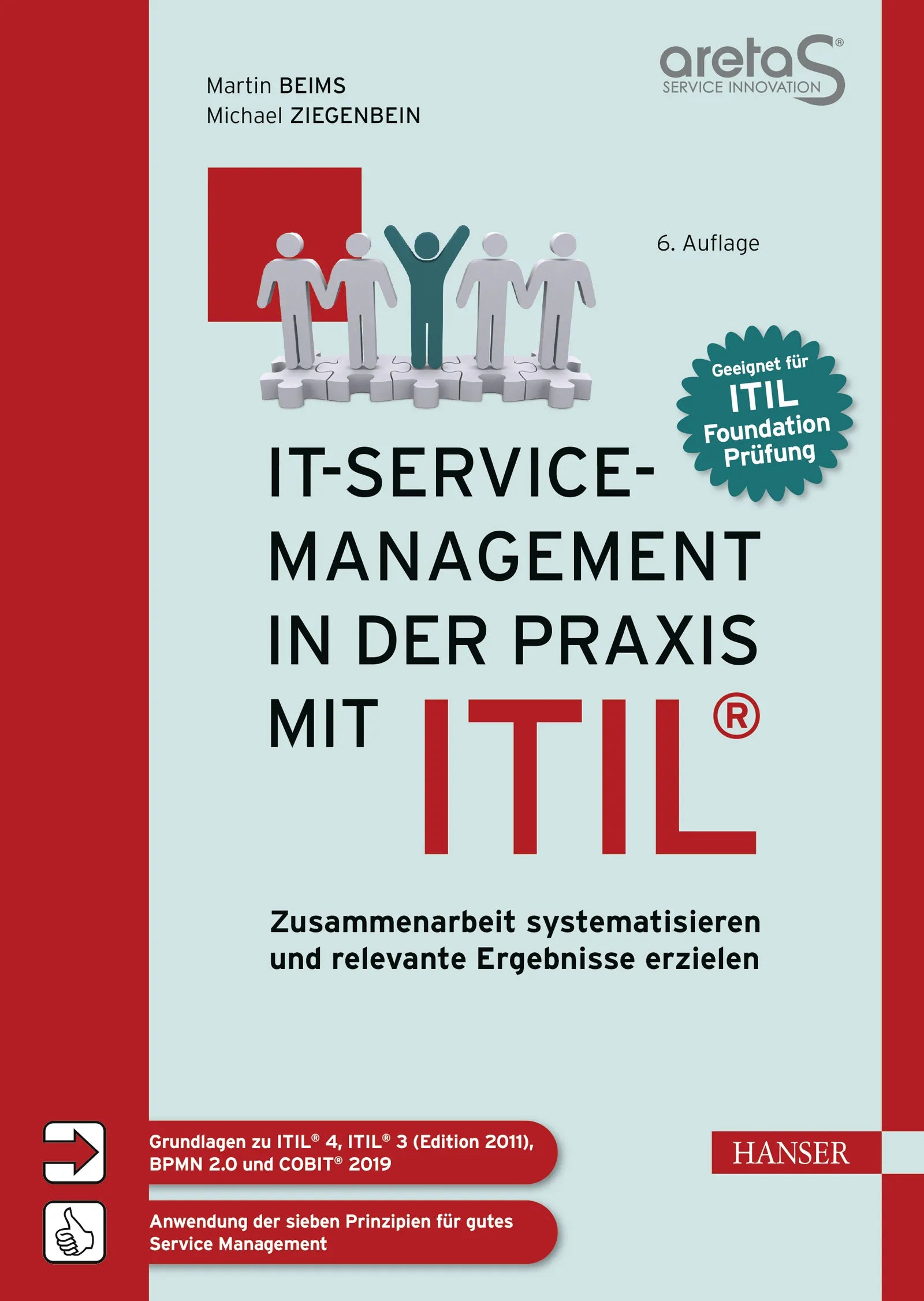 Cover: IT-Service-Management in der Praxis mit ITIL® (E-Book) von Martin Beims