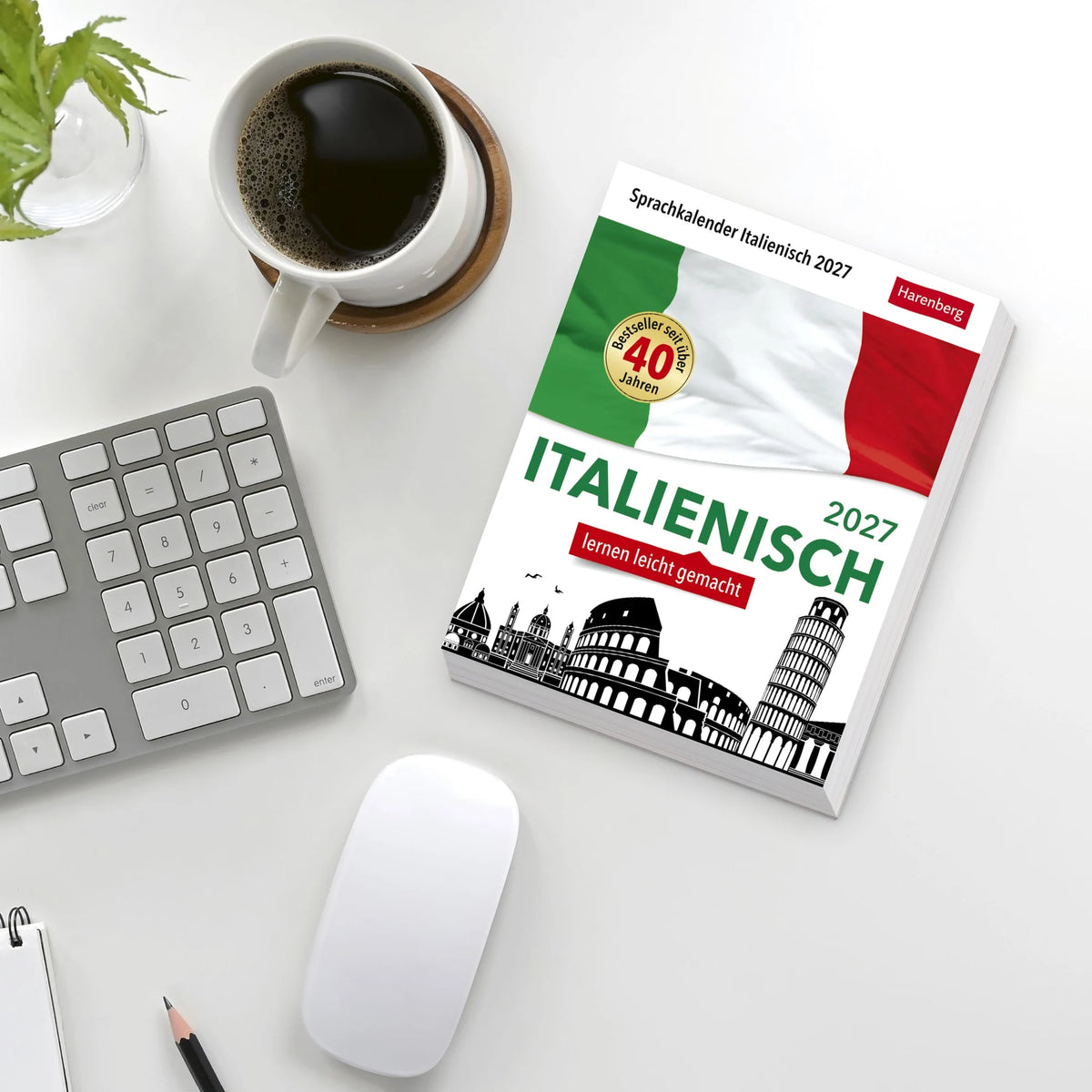 Italienisch Sprachkalender 2027 - Italienisch lernen leicht gemacht - Tagesabreißkalender – Ansicht