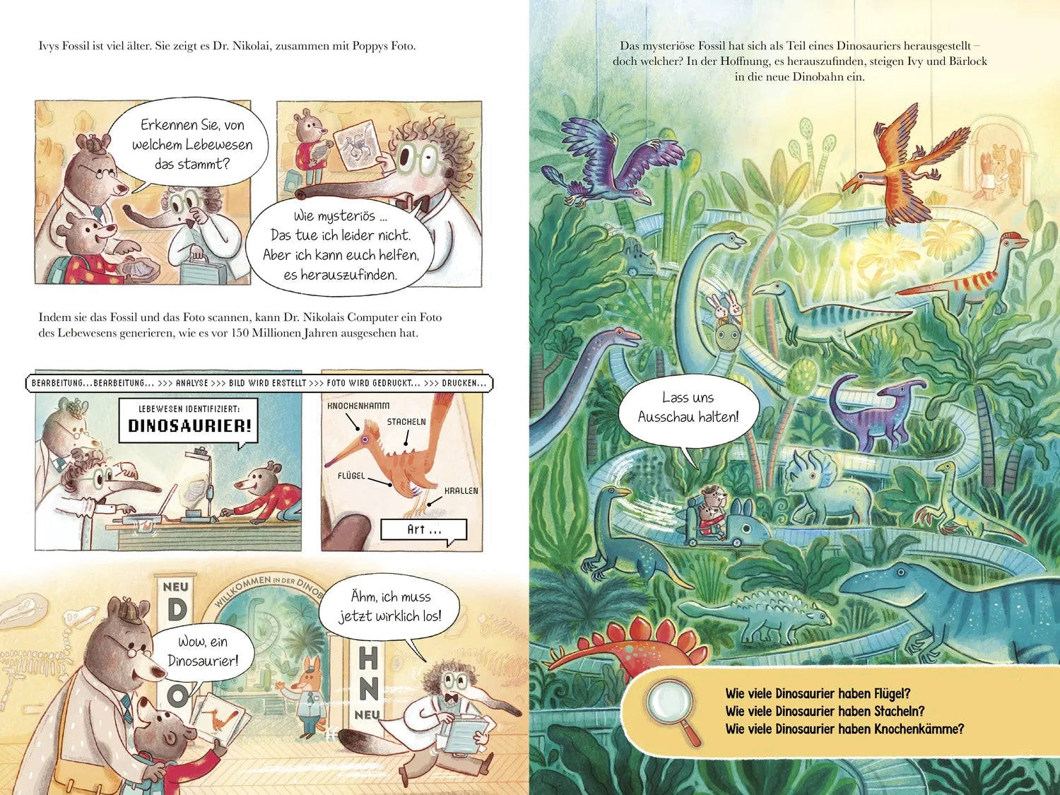 Detailansicht: Ivy und Bärlock Holmes. Fall 2: Das Dinosaurier-Geheimnis (Hardcover)