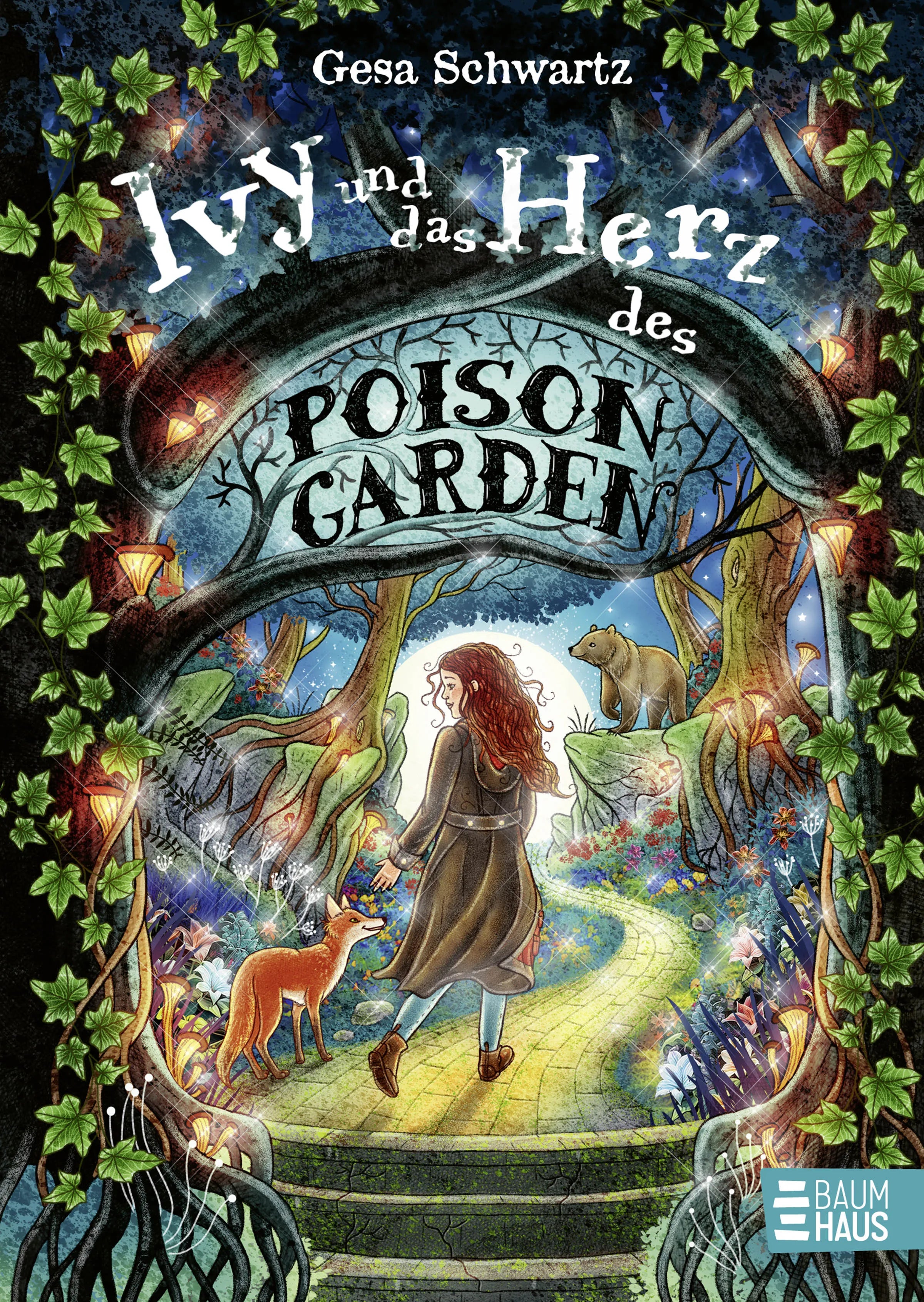 Buchcover von 'Ivy und das Herz des Poison Garden' - Gebundene Ausgabe von Gesa Schwartz