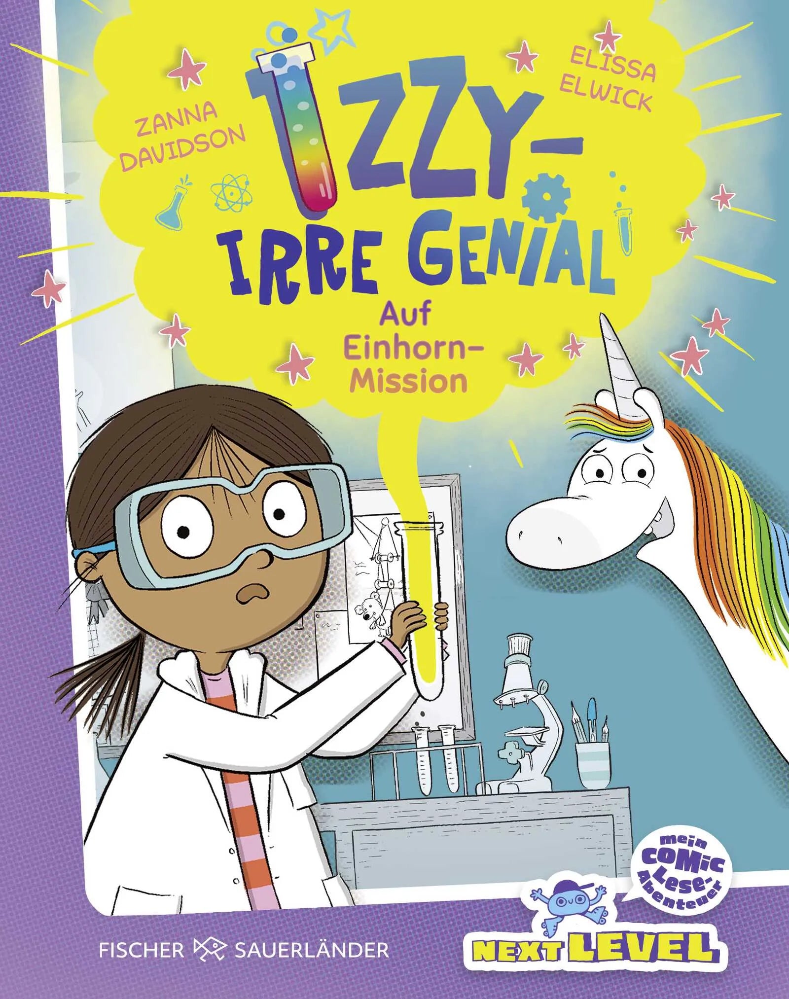 Buchcover von 'Izzy – irre genial: Auf Einhorn-Mission' - Gebundene Ausgabe von Zanna Davidson